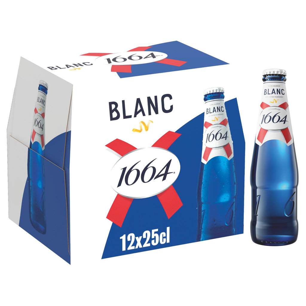 1664 Blanc Bière blanche 5% pack bouteilles 12x25cl
