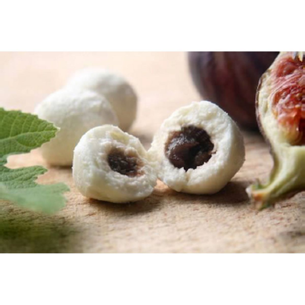 Billes de fromage de chèvre fourrées à la figue violette 90g