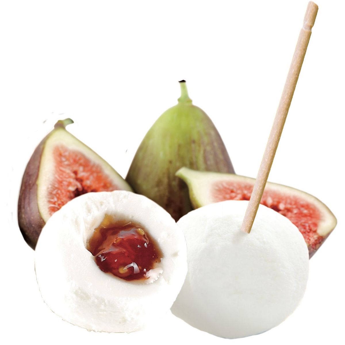 Billes de fromage de chèvre fourrées à la figue violette 90g