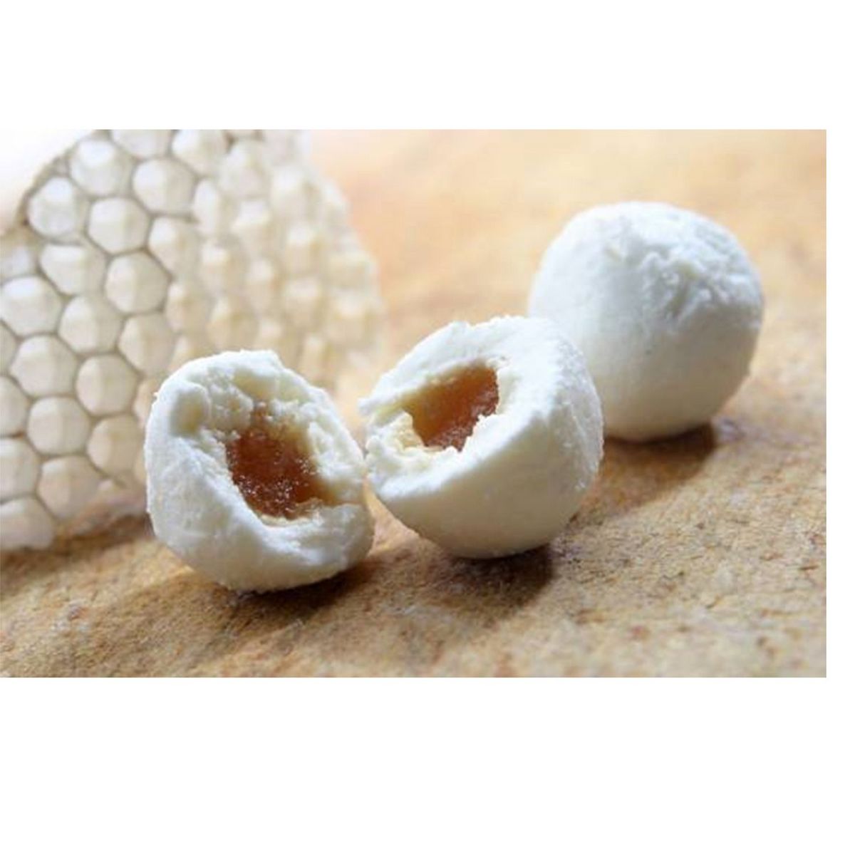 FROMACOEUR Billes de chèvre cœur miel 90g
