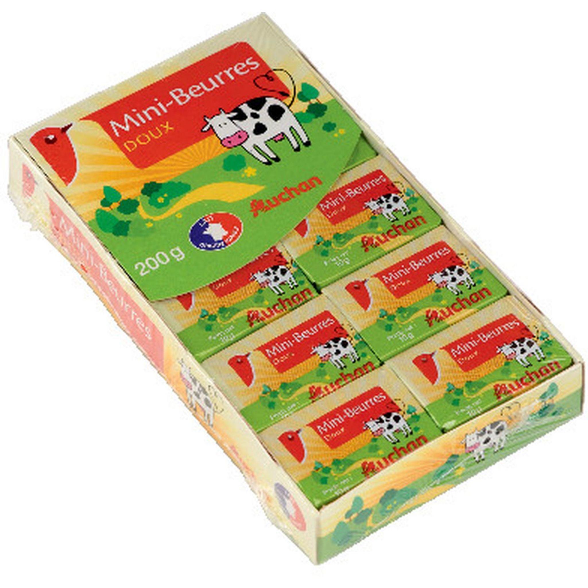 AUCHAN Mini-beurres doux gastronomiques 20x10g