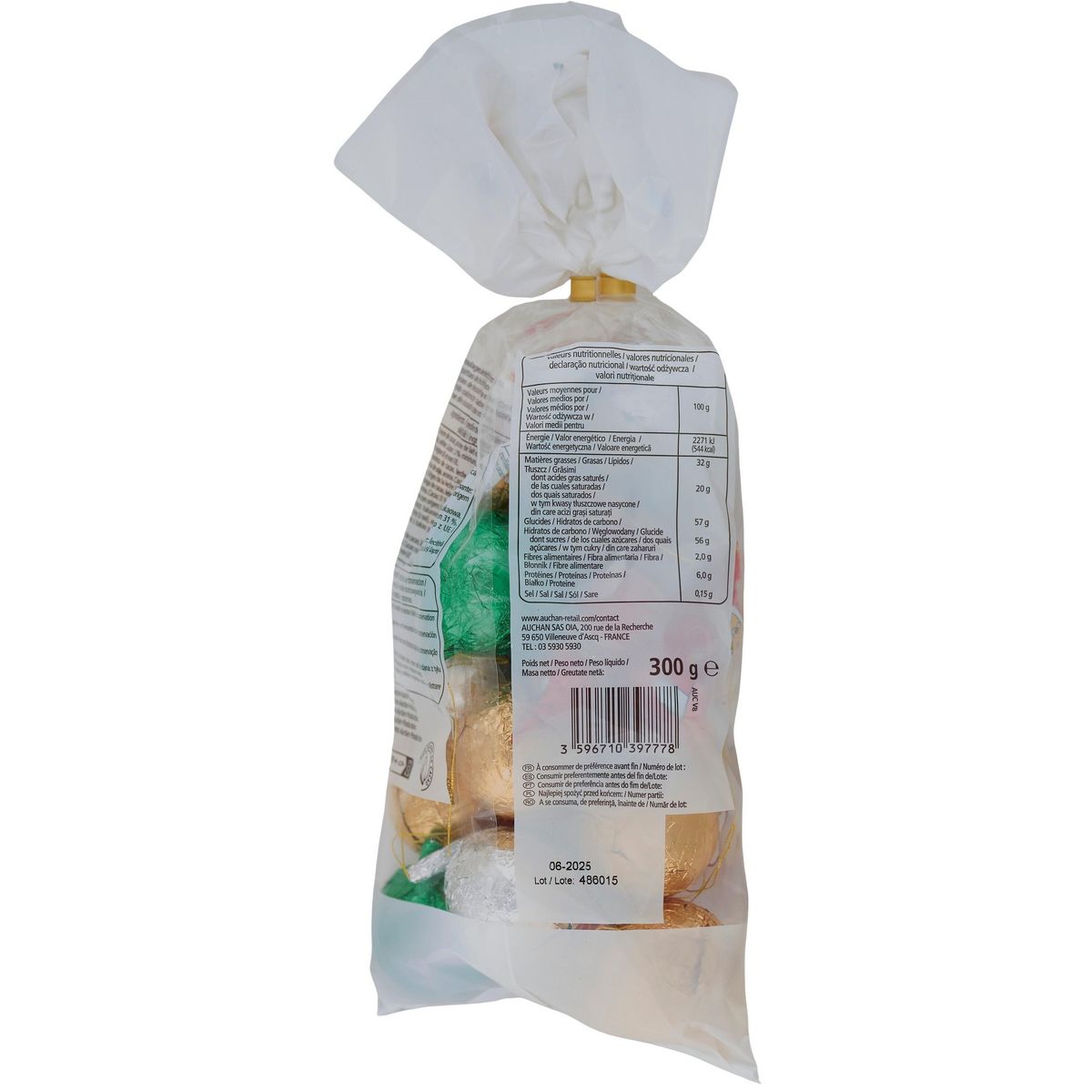 VENDOME Moulages Père Noël et boules de Noël en chocolat 300g