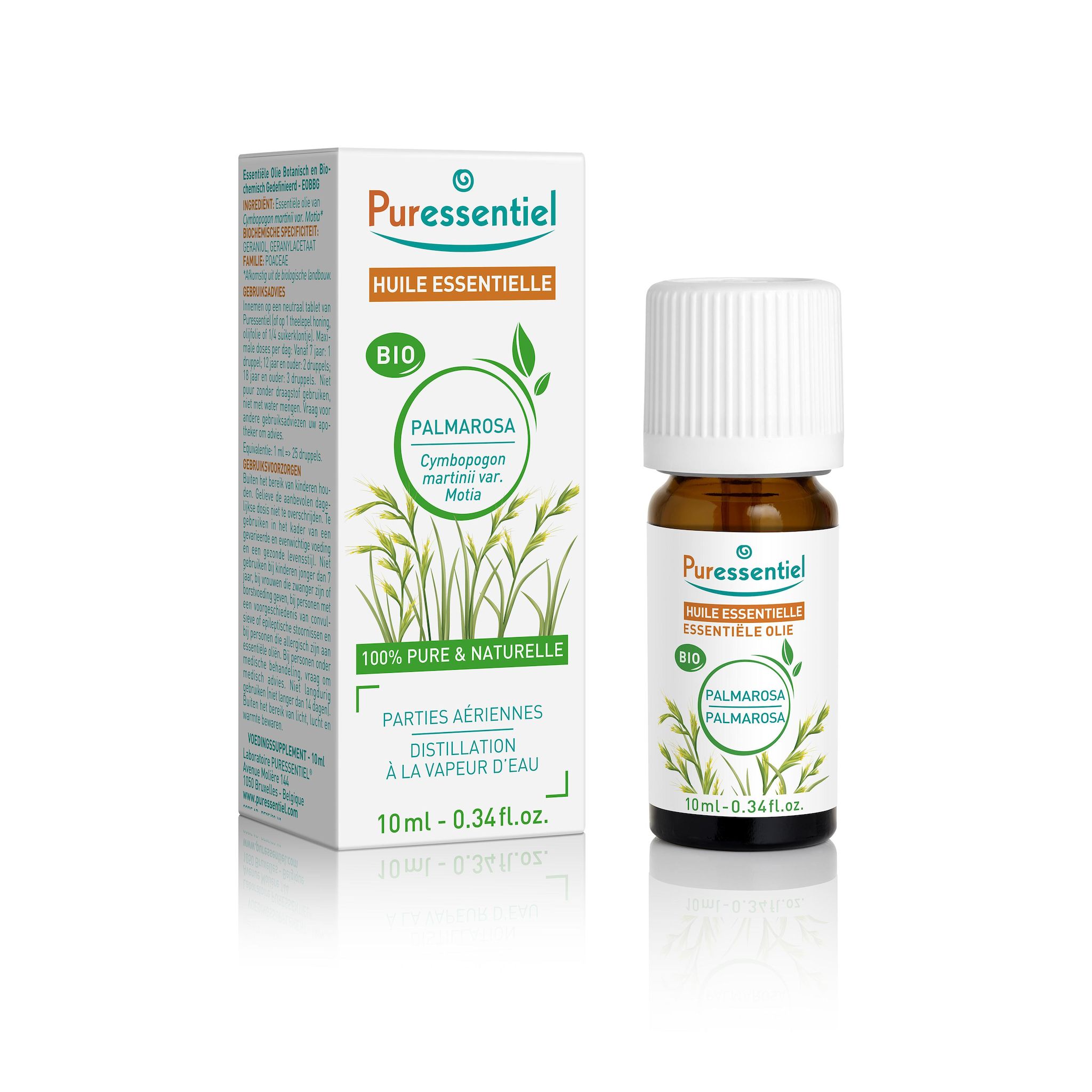 PURESSENTIEL Huile essentielle de palmarosa bio 10ml