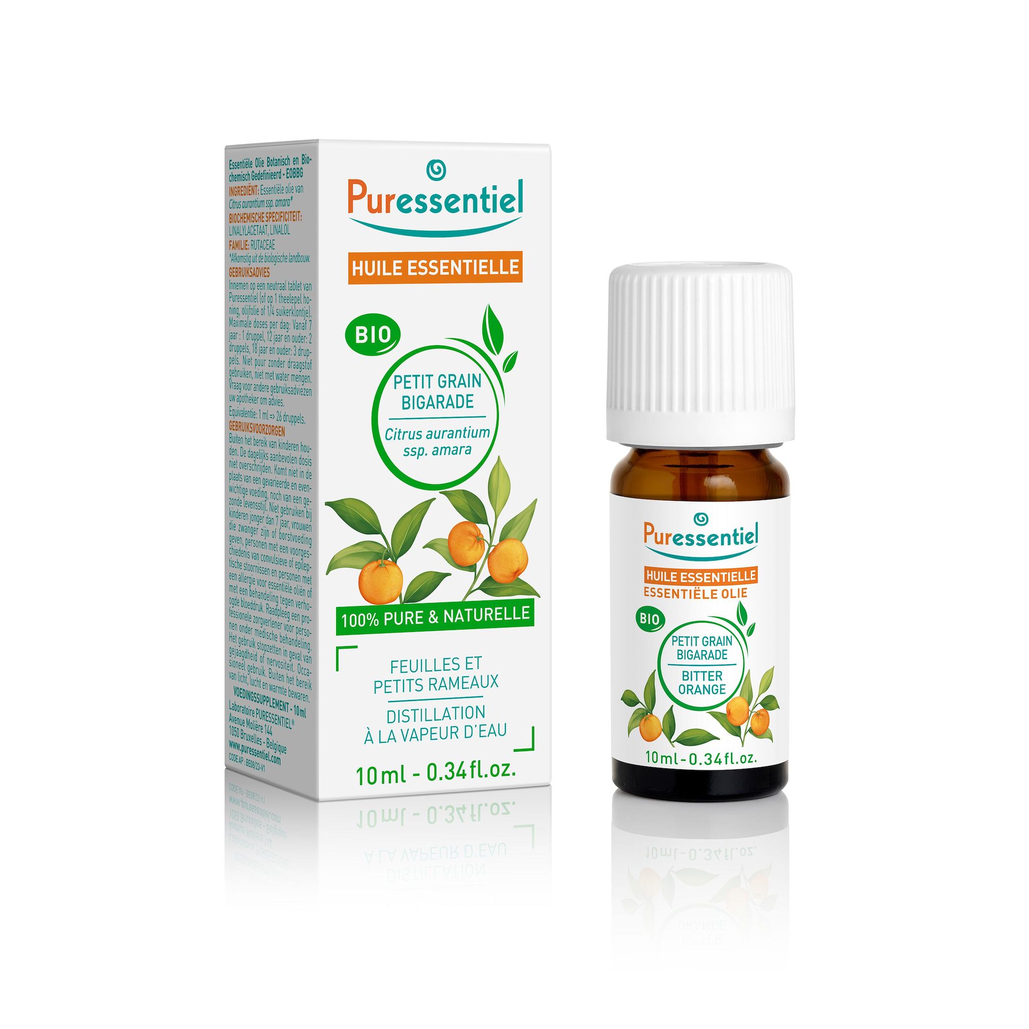 PURESSENTIEL Huile essentielle petit grain bigarade bio 10ml
