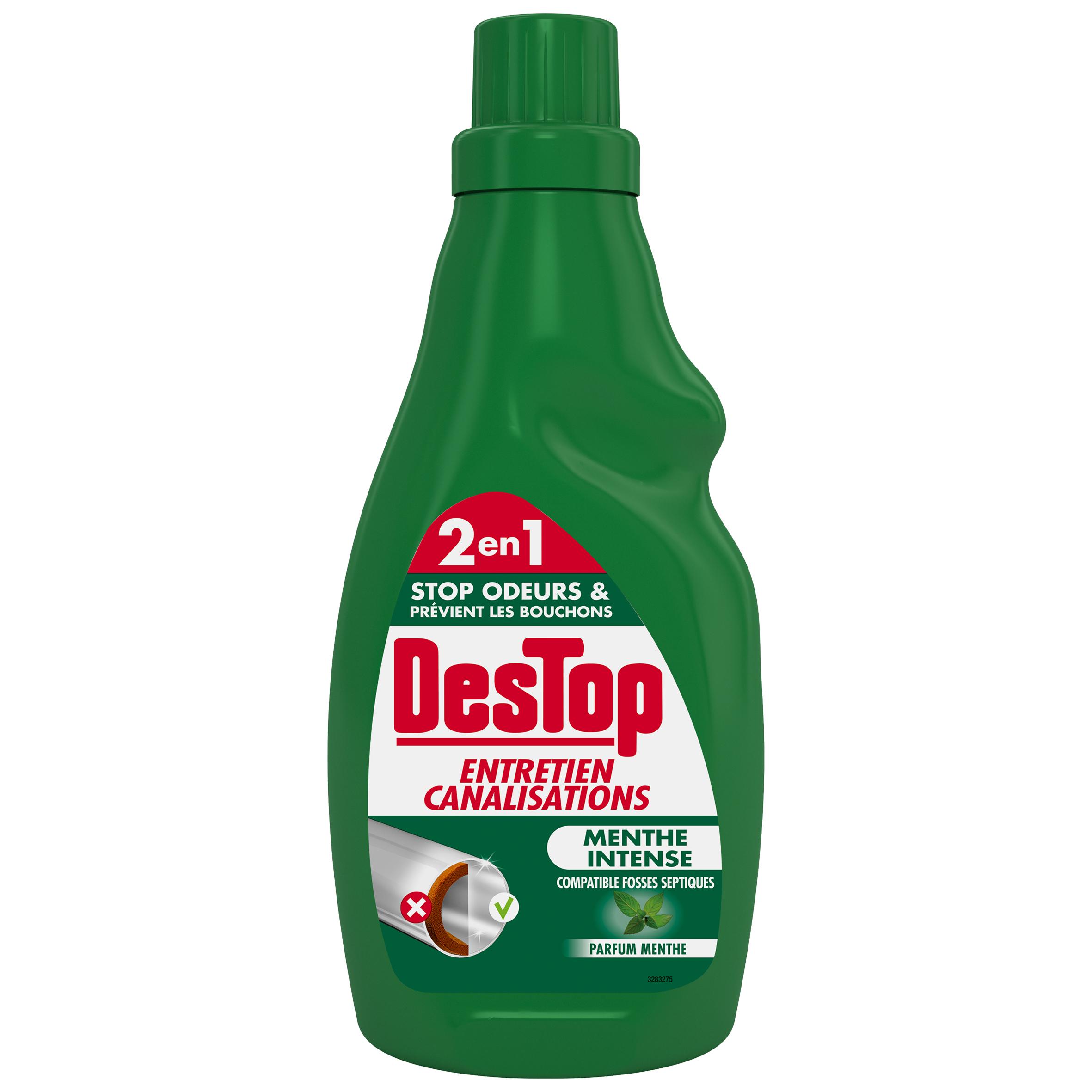 DESTOP Gel entretien canalisations fosse septique menthe 750ml