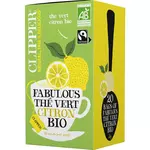 CLIPPER Thé vert citron bio Fabulous 20 sachets 35g