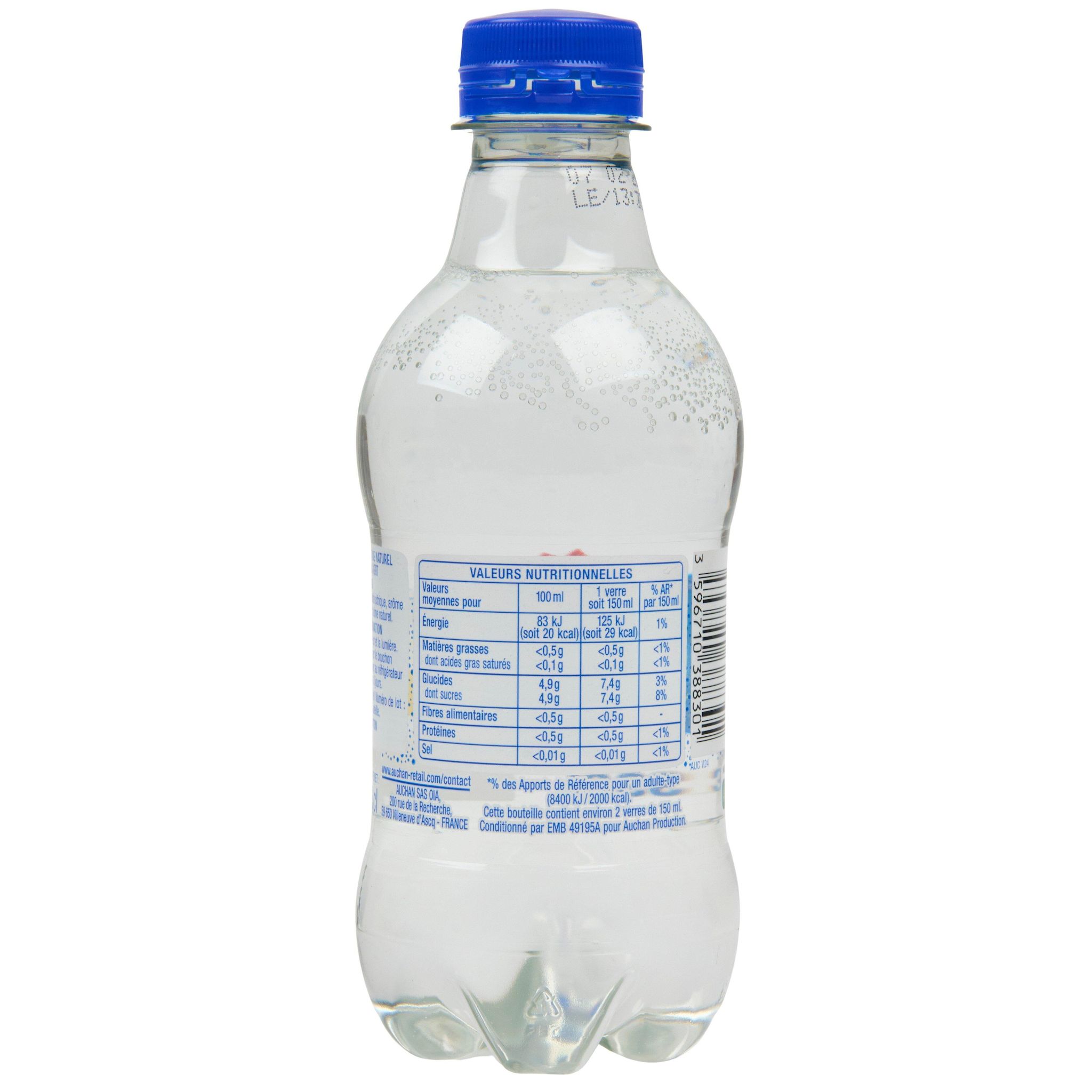 Voir la diapositive 3 : AUCHAN Boisson gazeuse à l'arôme naturel d'agrumes bouteille 33cl