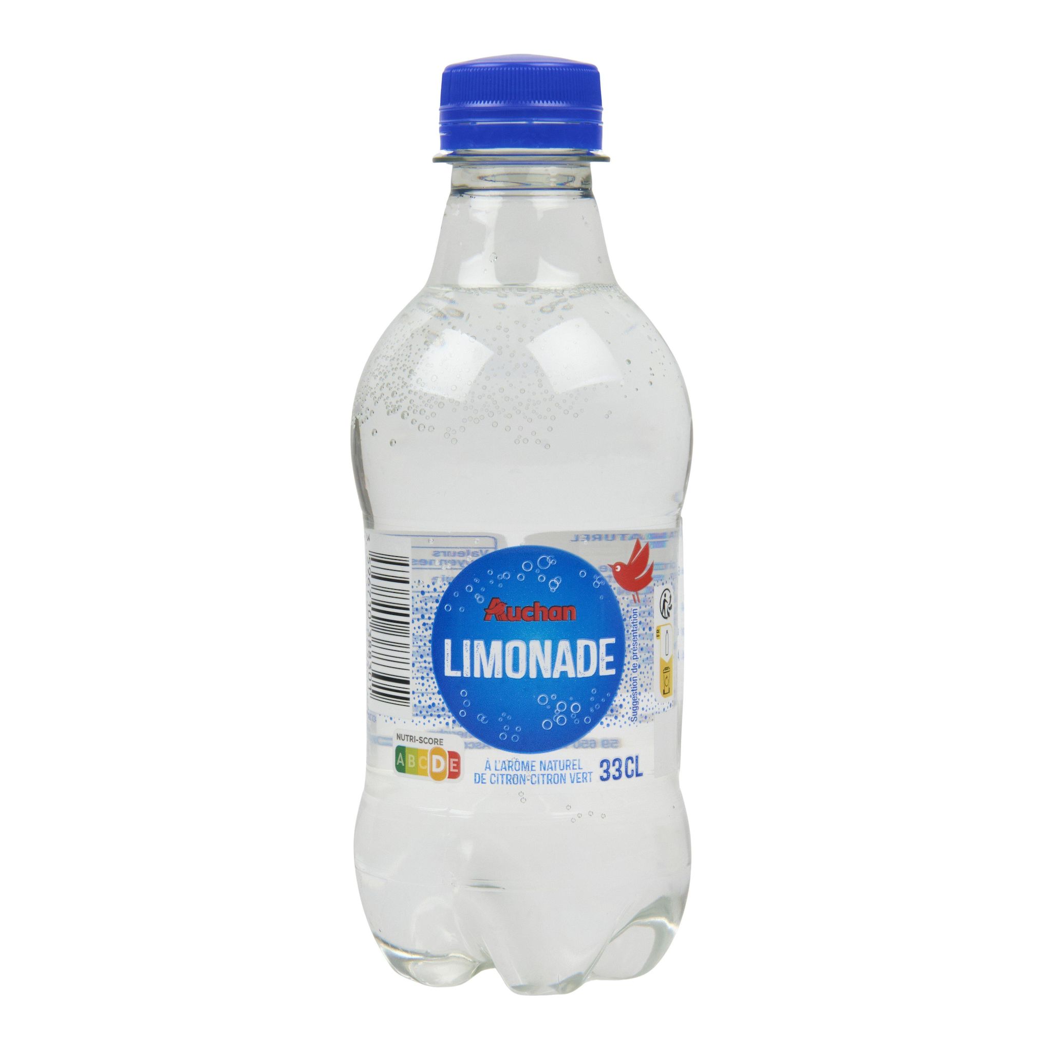 Voir la diapositive 4 : AUCHAN Boisson gazeuse à l'arôme naturel d'agrumes bouteille 33cl