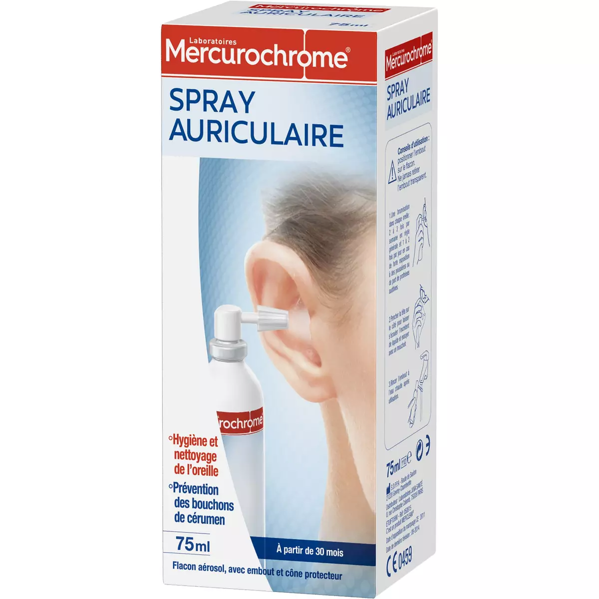 MERCUROCHROME Spray auriculaire 75ml