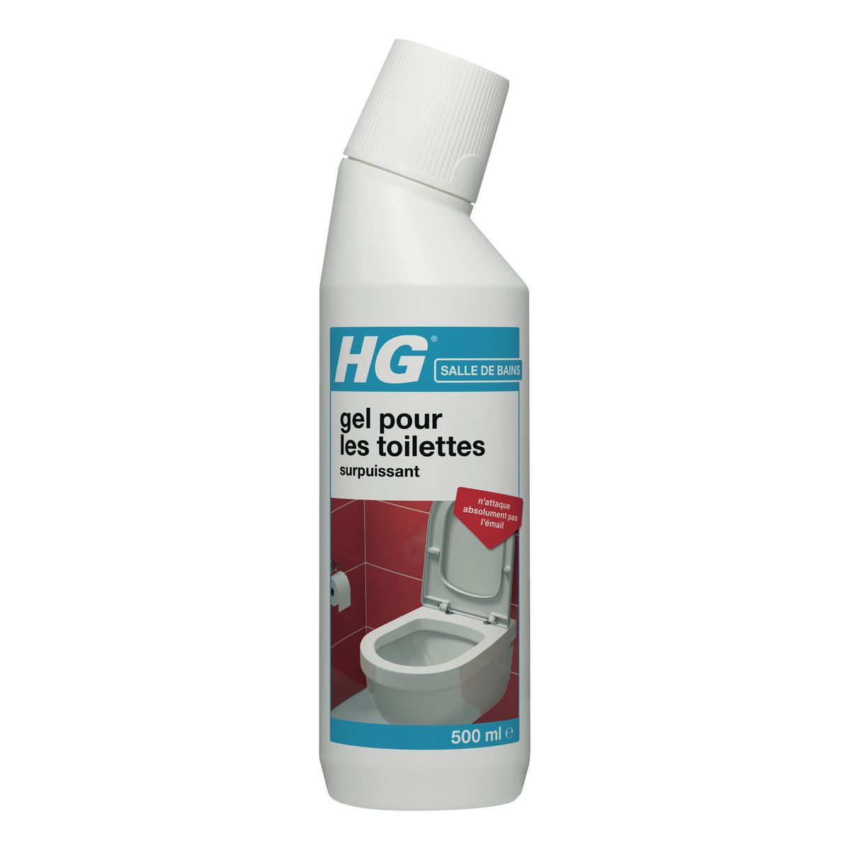 HG Gel nettoyant surpuissant pour les toilettes 500ml
