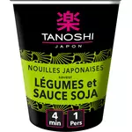 TANOSHI Nouilles japonaises saveurs légumes et sauce soja façon kinpira 1 portion 65g