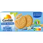 GERBLE Biscuits sésame saveur vanille sans sucres ajoutés sachets fraîcheur 3x4 biscuits 132g