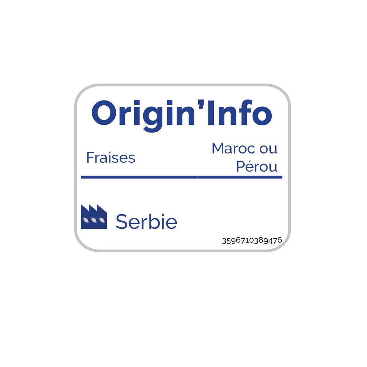 AUCHAN Fraises fruits entiers 450g