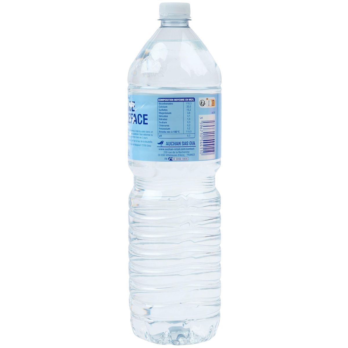 AUCHAN Eau de source de montagne 1,5l