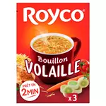 ROYCO Soupe instantanée volaille et vermicelles 3 sachets 3x20cl