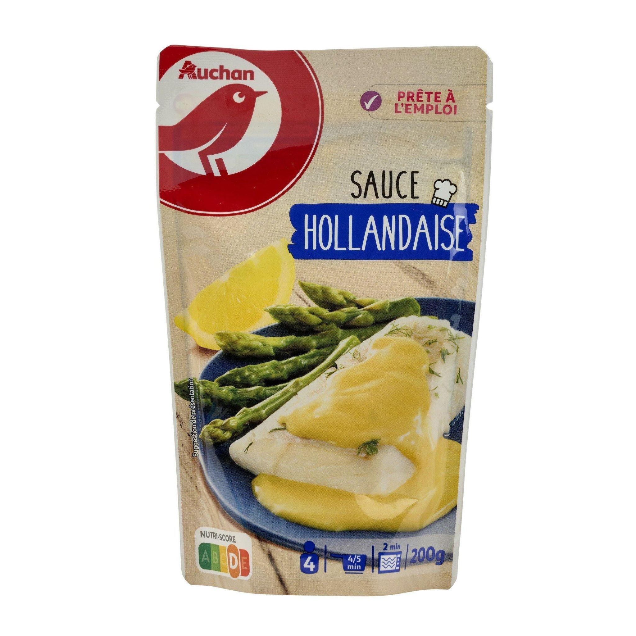 Voir la diapositive 3 : AUCHAN Sauce hollandaise prête à l'emploi sachet express 200g