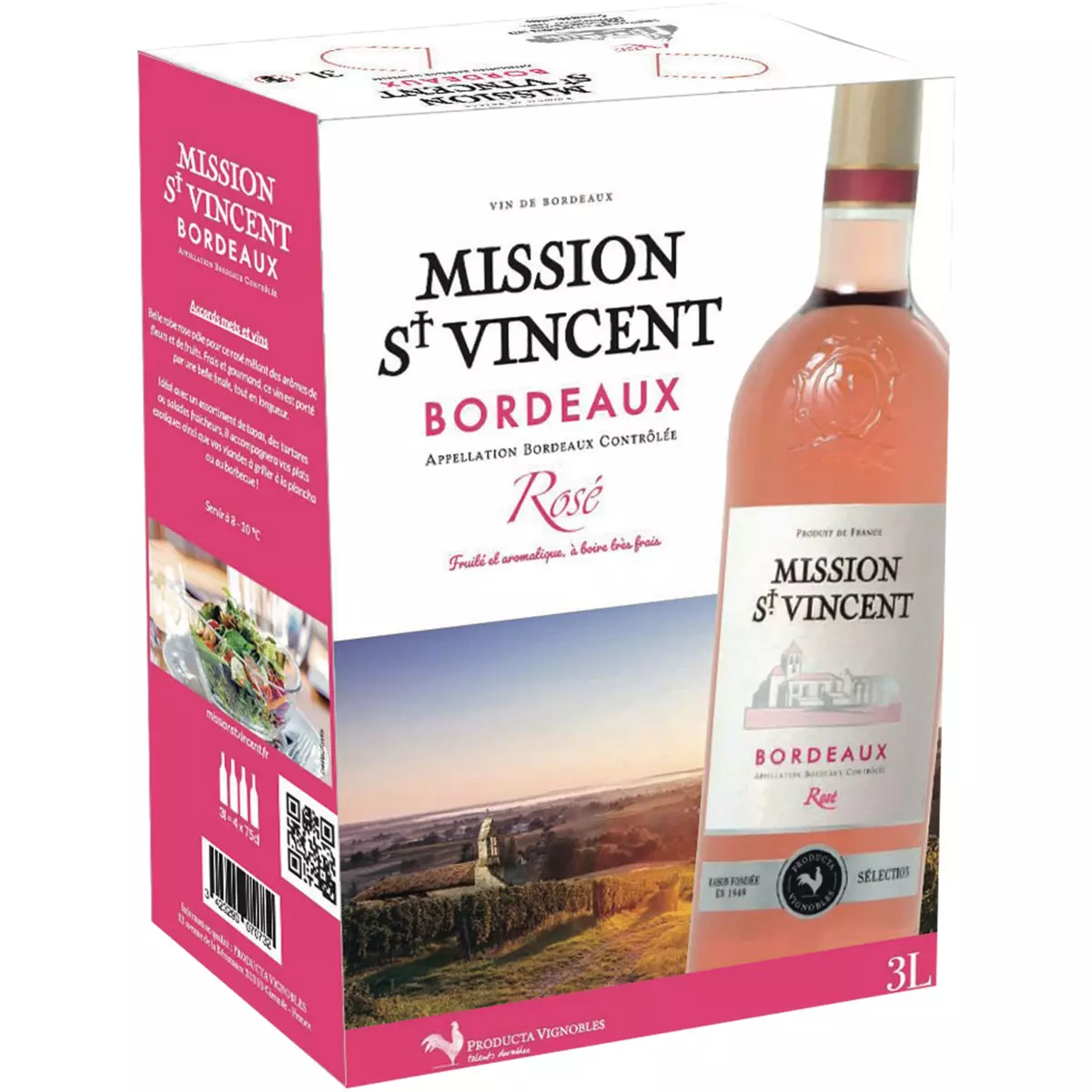 AOP Bordeaux Mission Saint Vincent rosé 3L