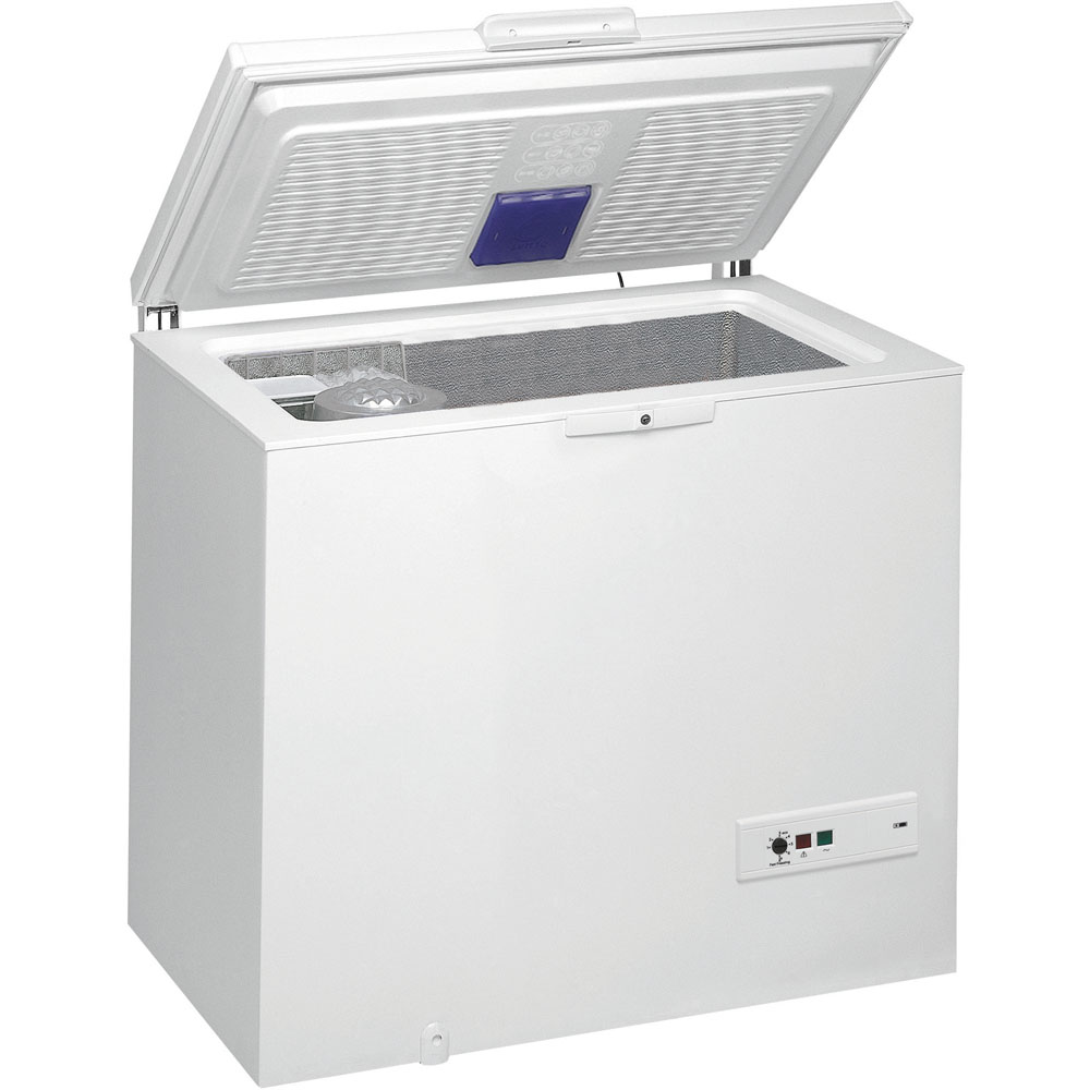 Voir la diapositive 2 : WHIRLPOOL Congélateur coffre WHM2511, 255 L, Froid statique