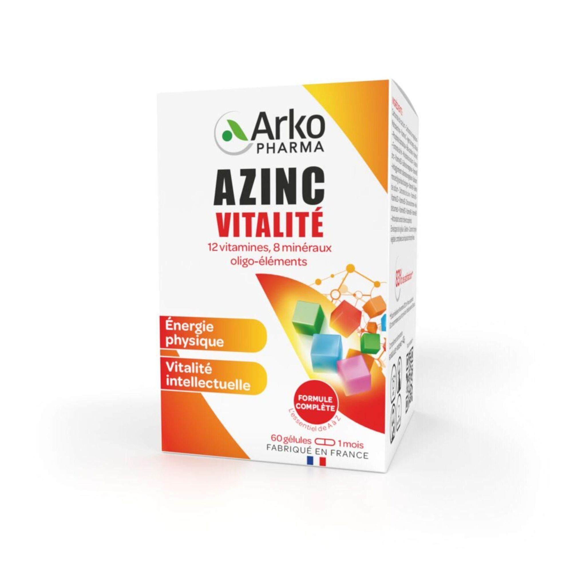ARKOPHARMA Complément alimentaire Azinc vitalité 60 gélules