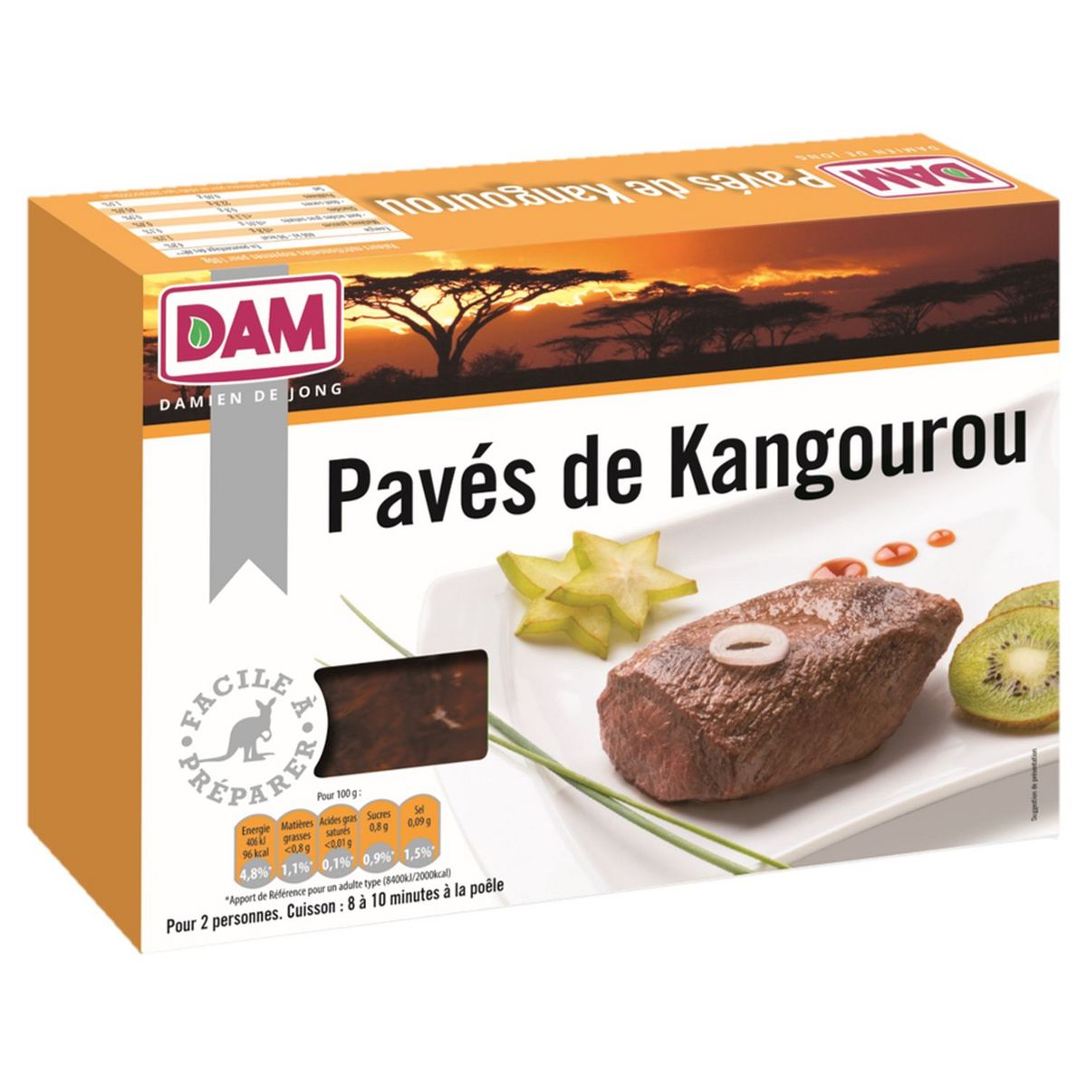 DAM Pavés de kangourou 2 pièces 250g