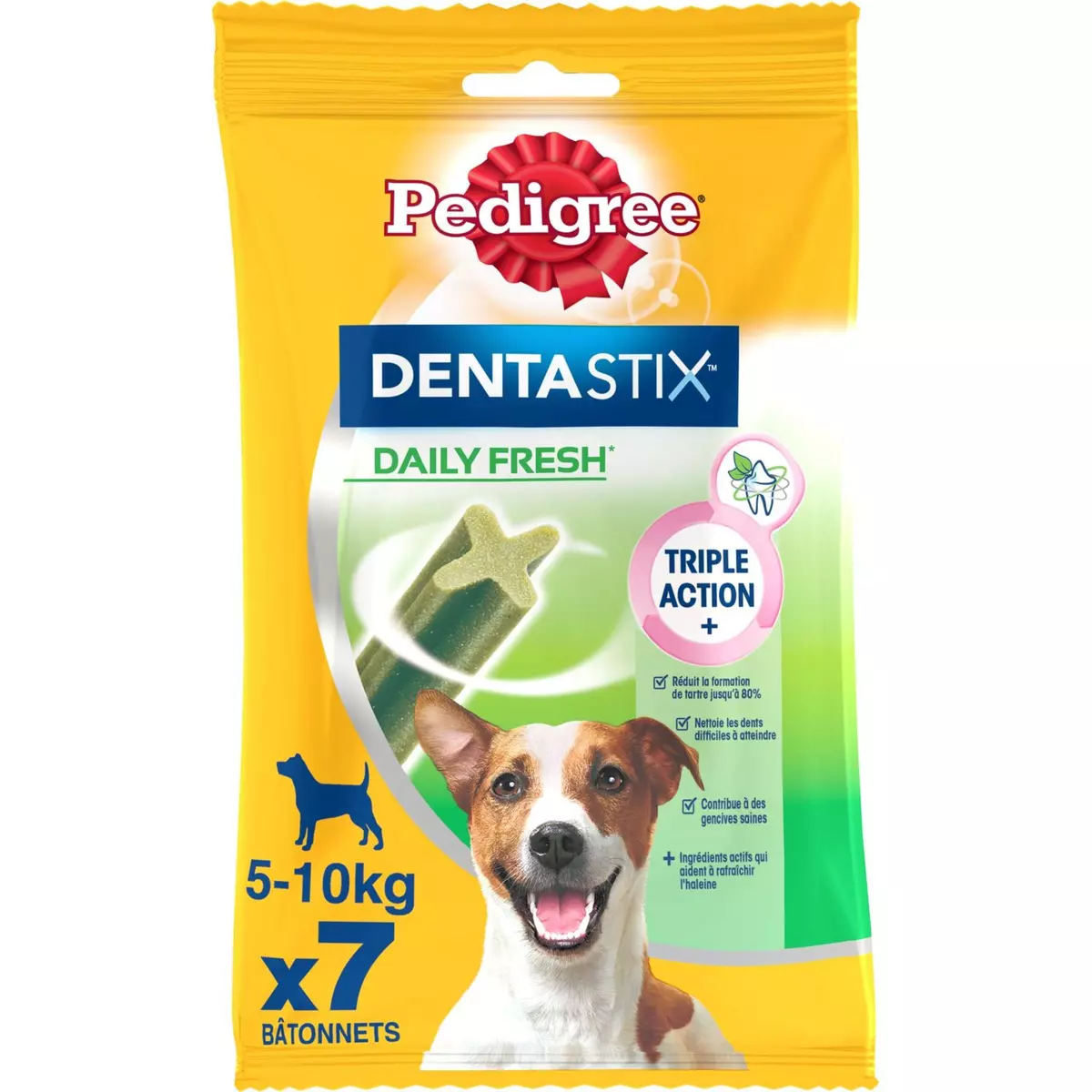 PEDIGREE Dentastix friandises batonnêts hygiène dents pour petit chien 7 pièces 110g