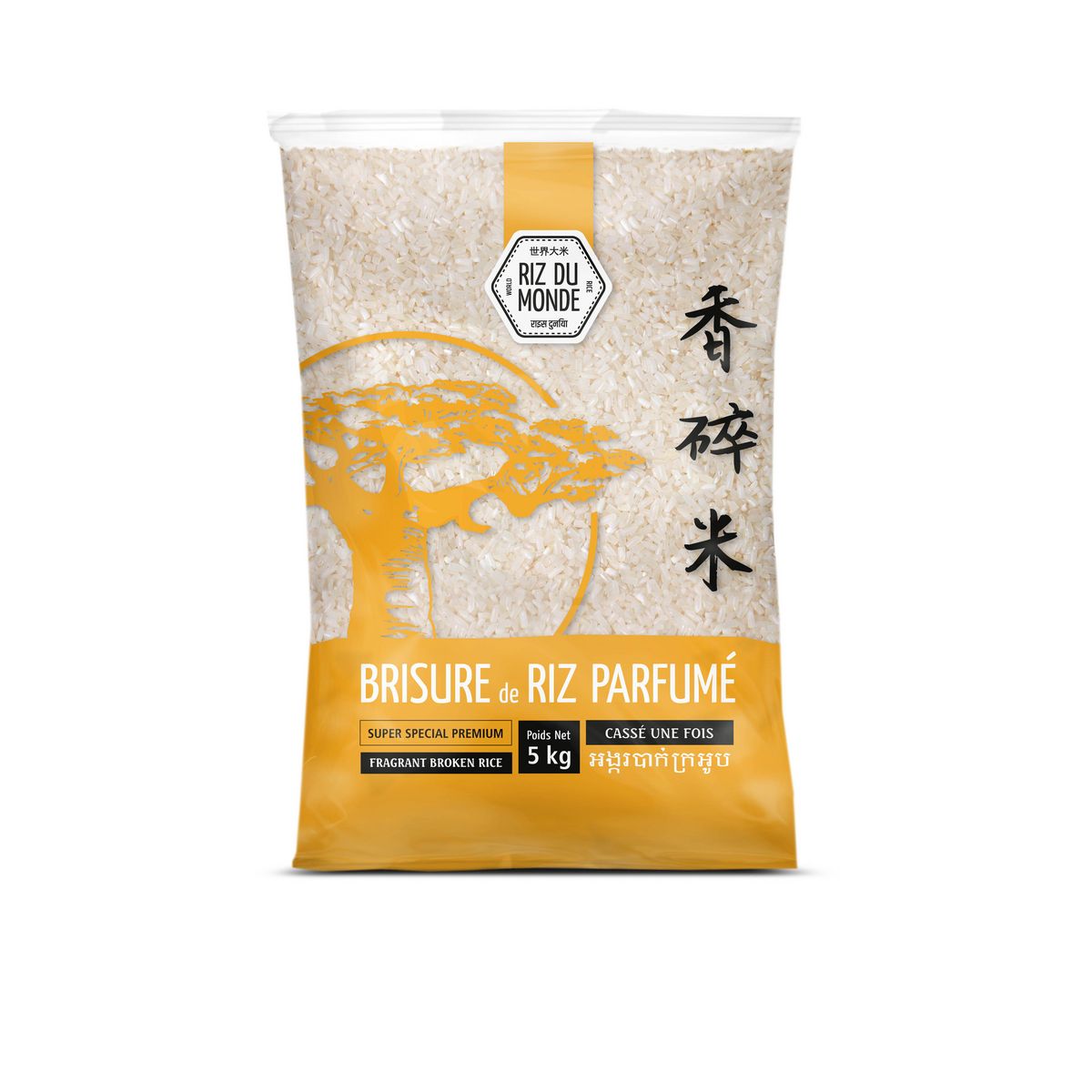 RIZ DU MONDE Brisure de riz parfumée 5kg