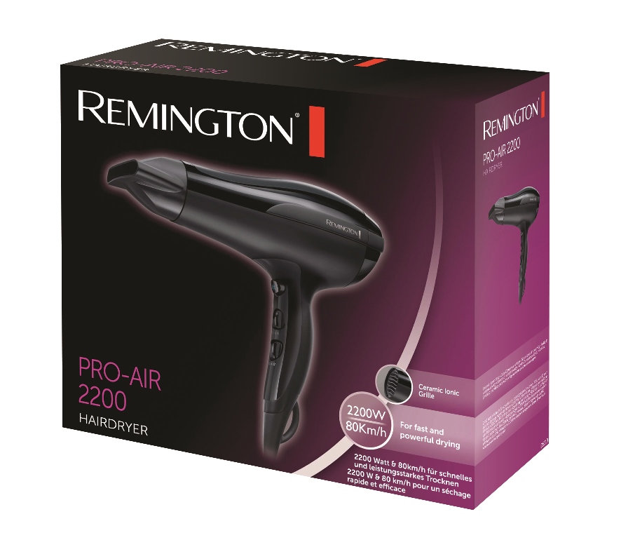 Voir la diapositive 2 : REMINGTON Sèche-cheveux ionique D5210 - Noir