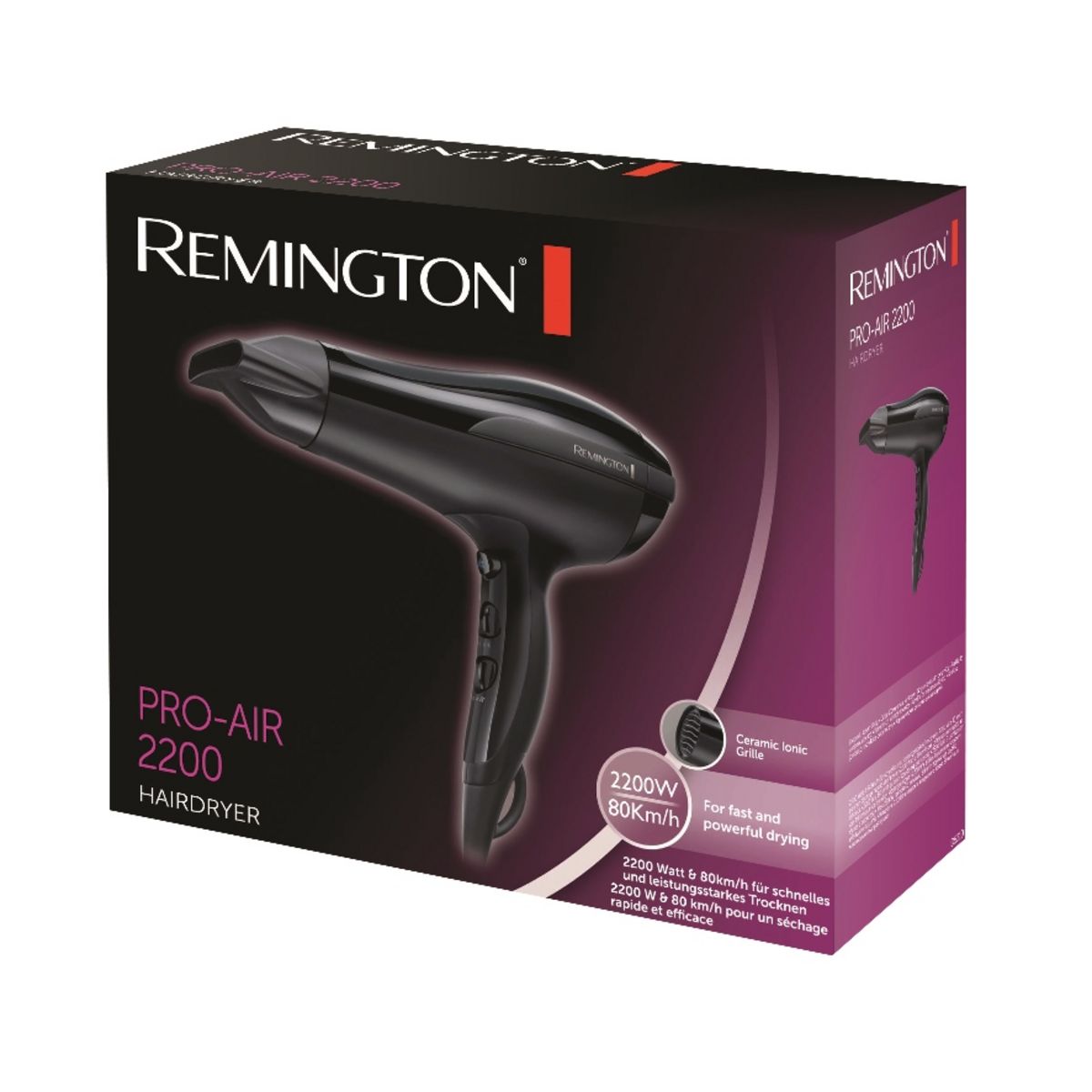 REMINGTON Sèche-cheveux ionique D5210 - Noir