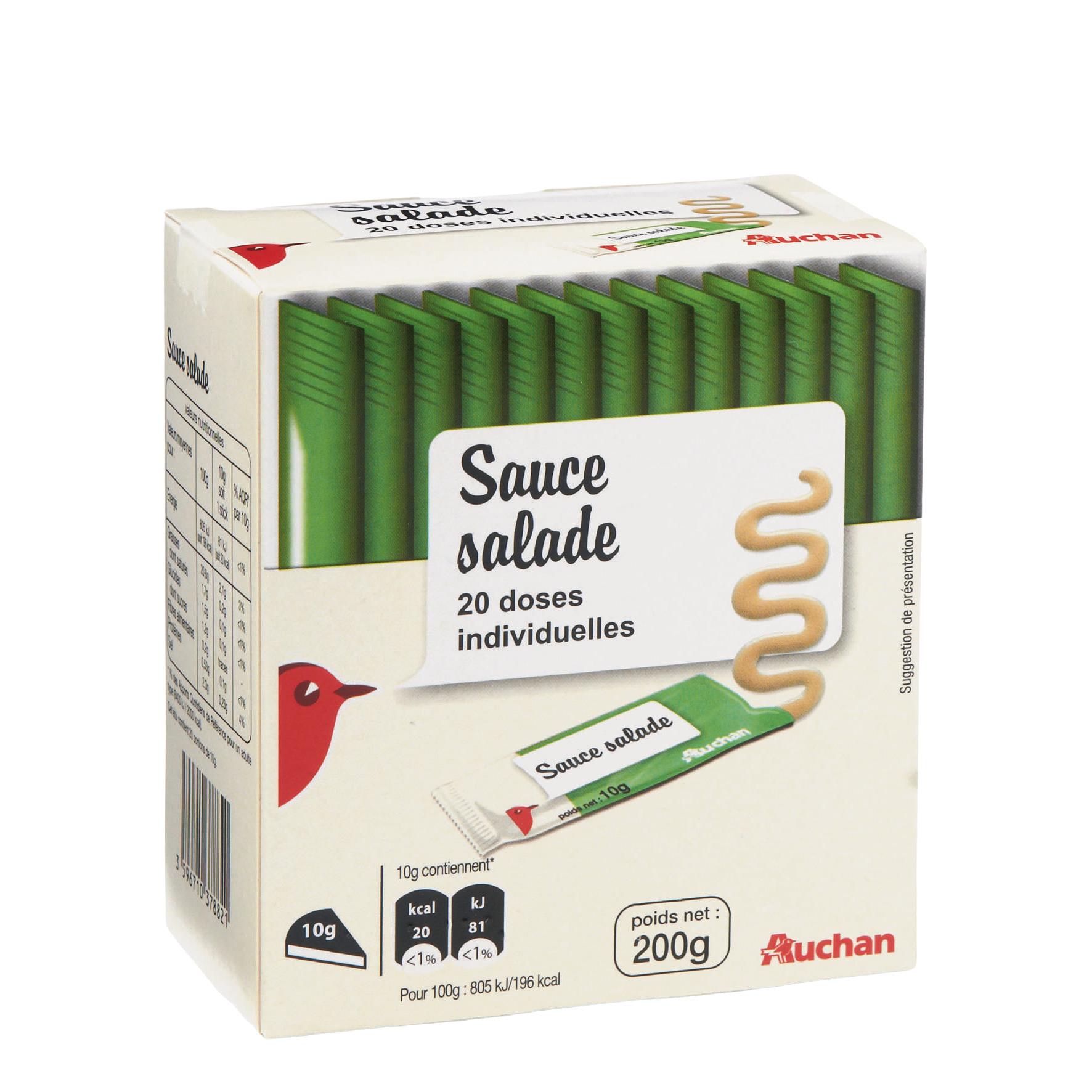 Voir la diapositive 2 : AUCHAN Sauce salade sticks 20 sticks 20x10g