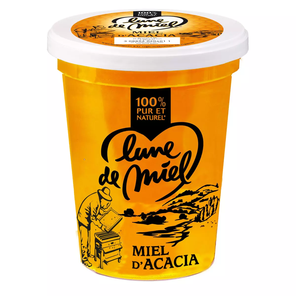 LUNE DE MIEL Miel d'acacia liquide 1kg