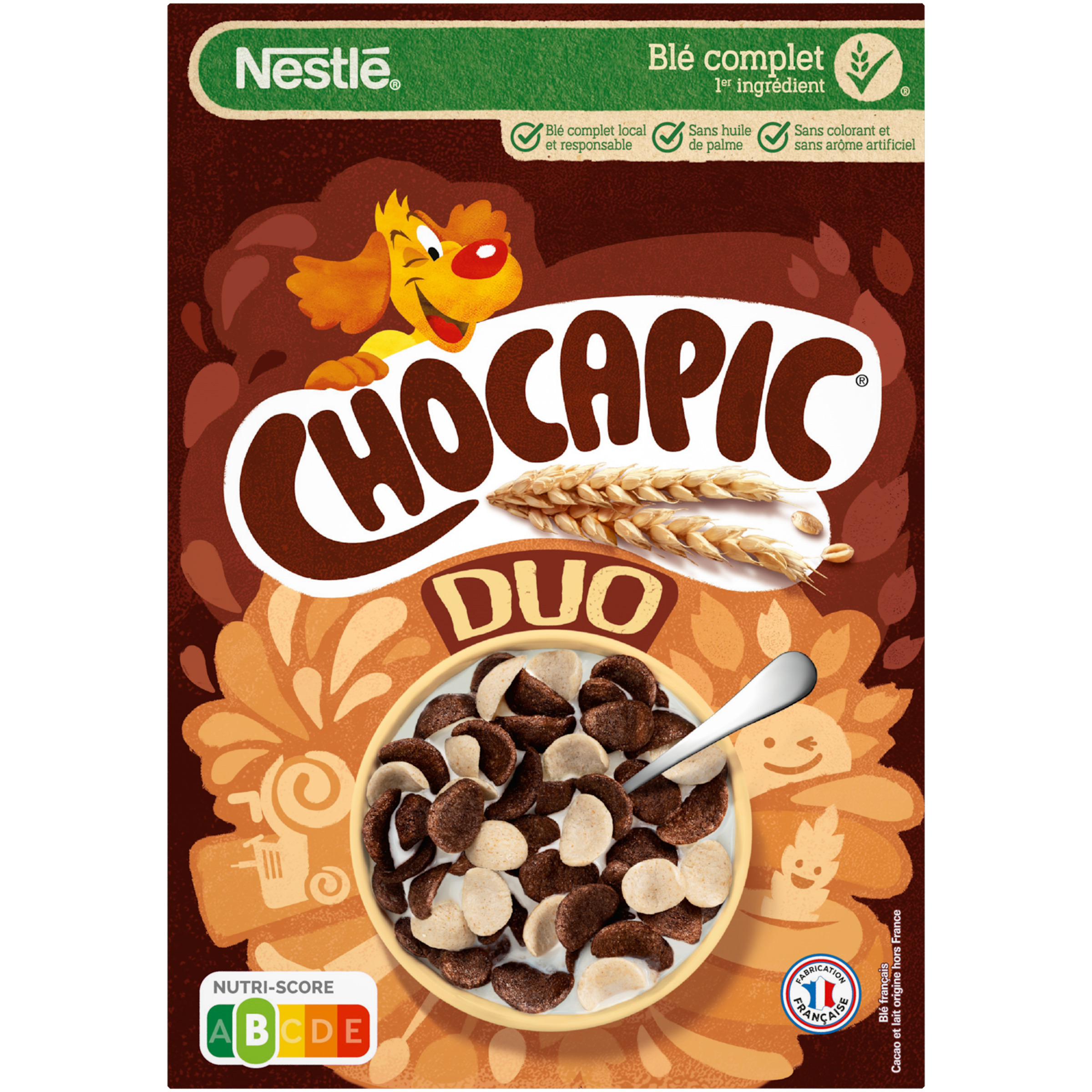 Voir la diapositive 2 : CHOCAPIC Duo céréales aux chocolats 400g