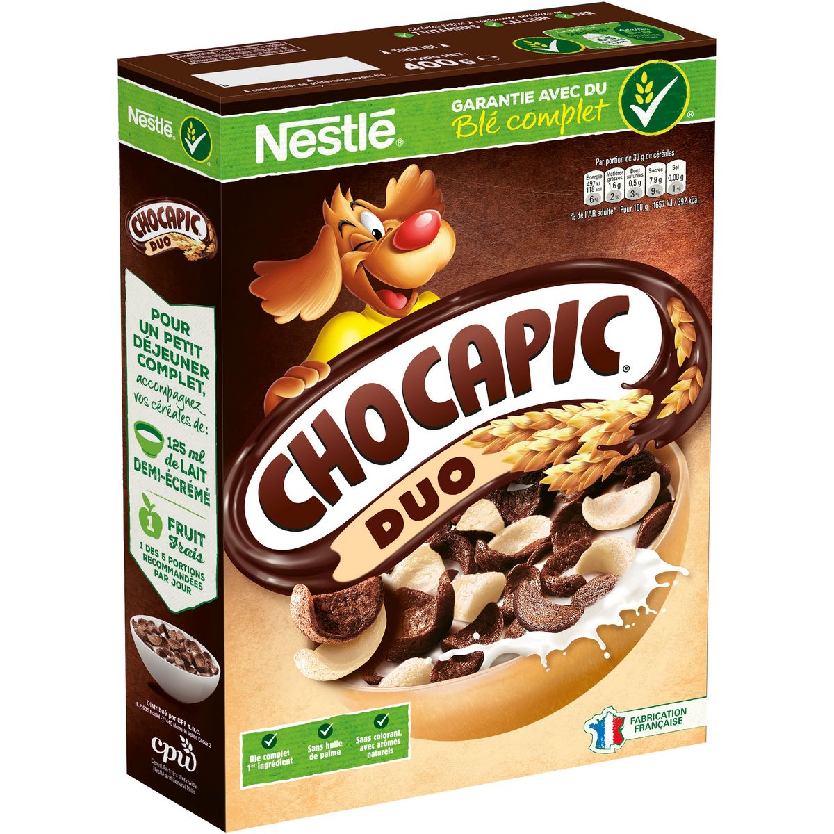 CHOCAPIC Duo céréales aux chocolats 400g