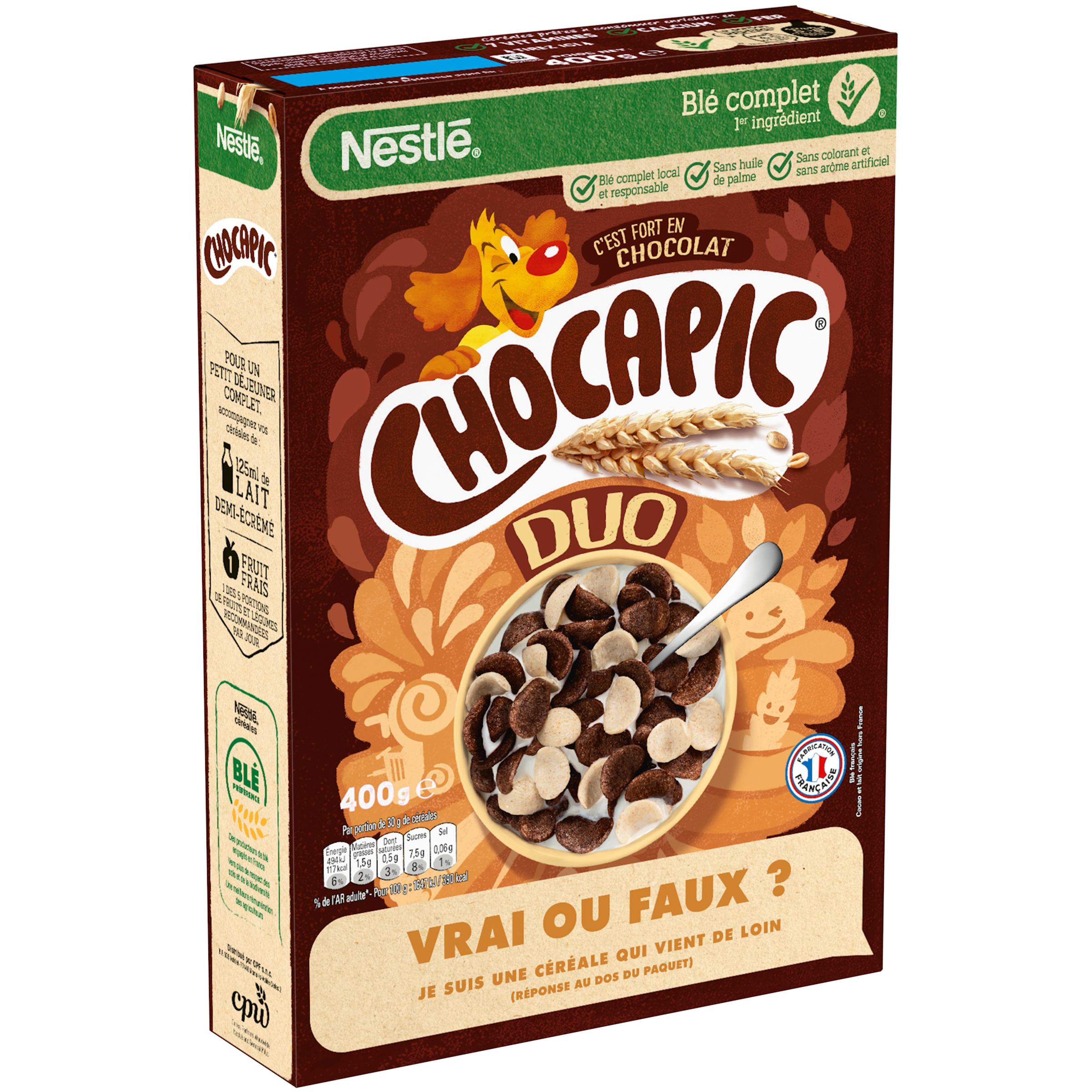 Voir la diapositive 5 : CHOCAPIC Duo céréales aux chocolats 400g