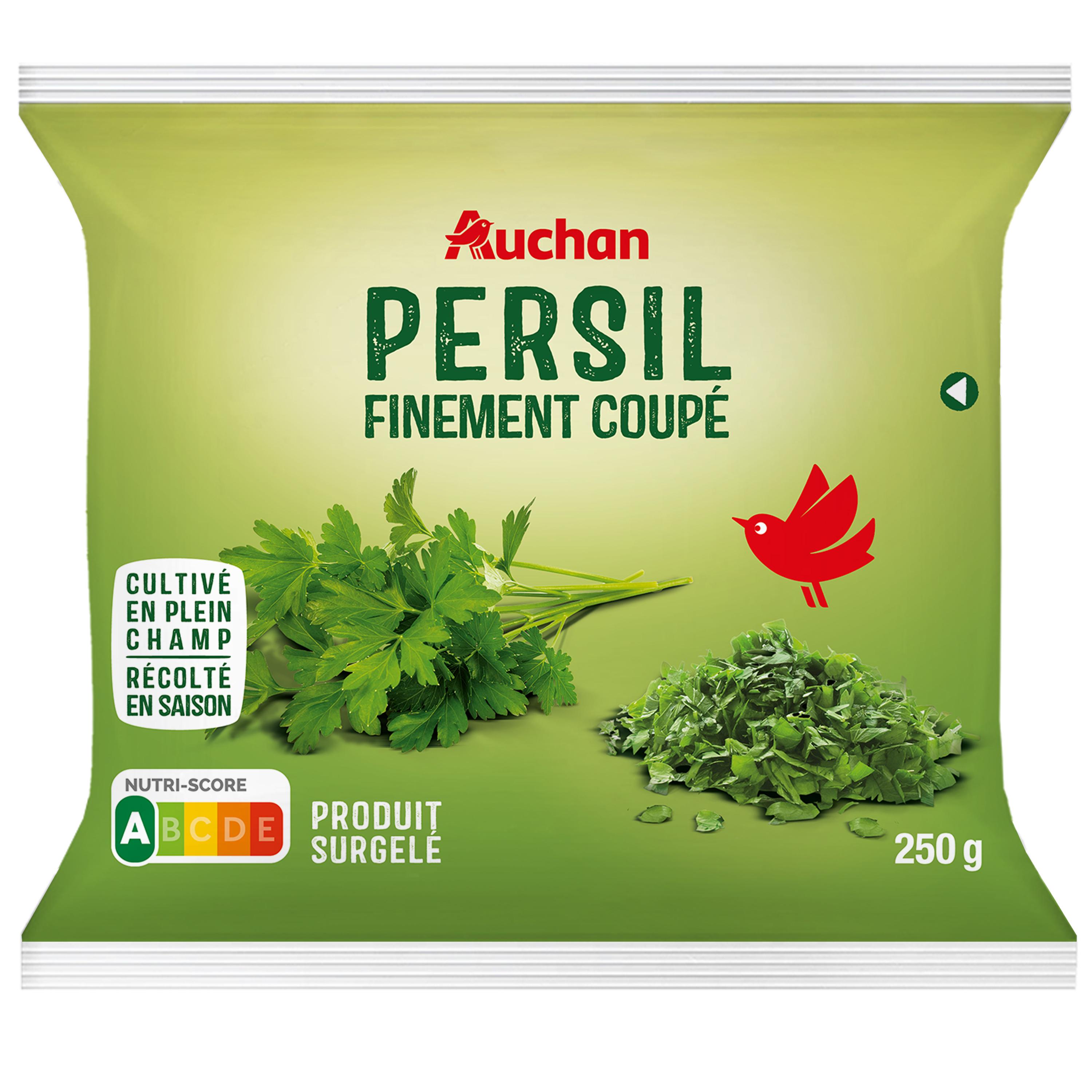 Voir la diapositive 2 : AUCHAN Persil coupé 250g