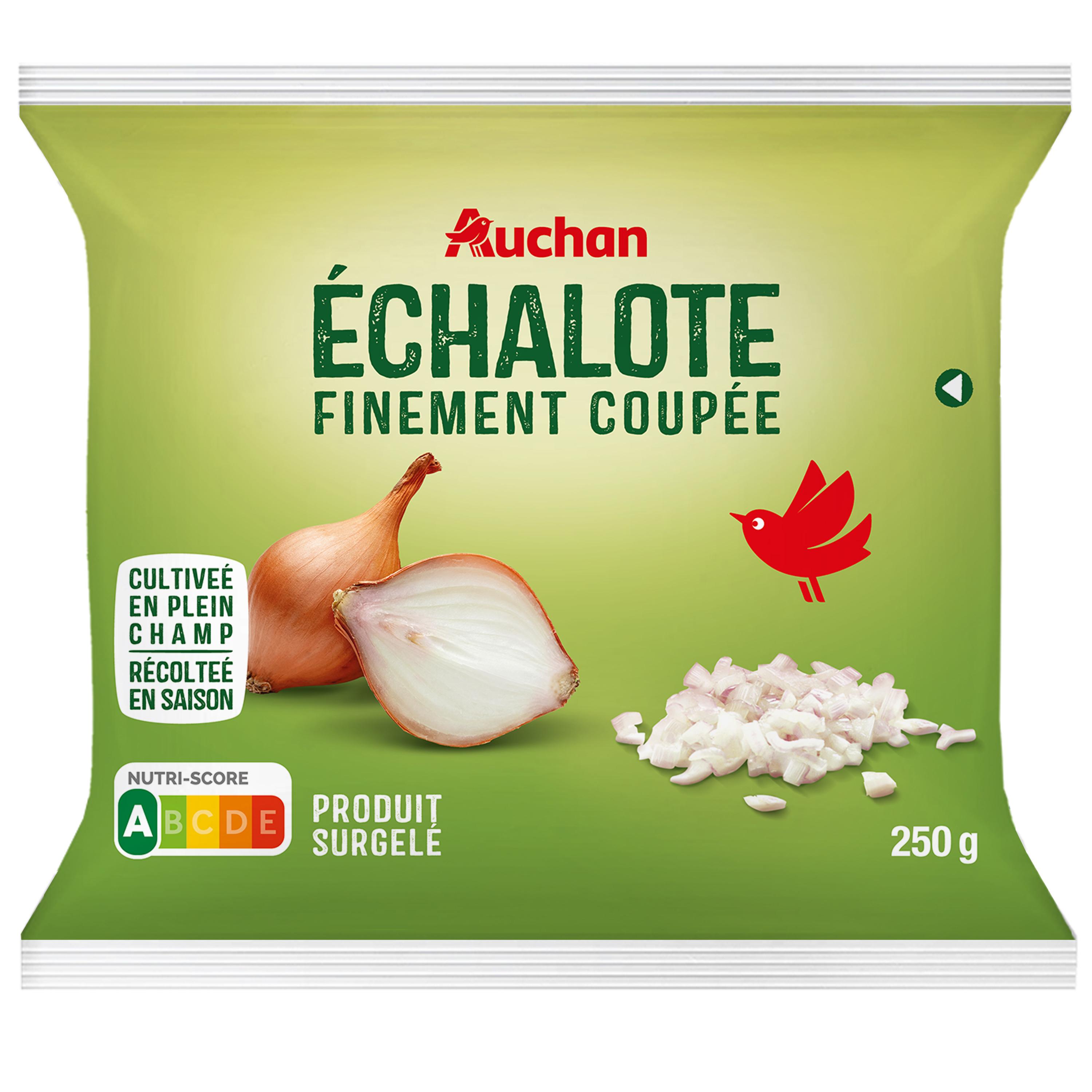 Voir la diapositive 4 : AUCHAN Échalote coupée 250g