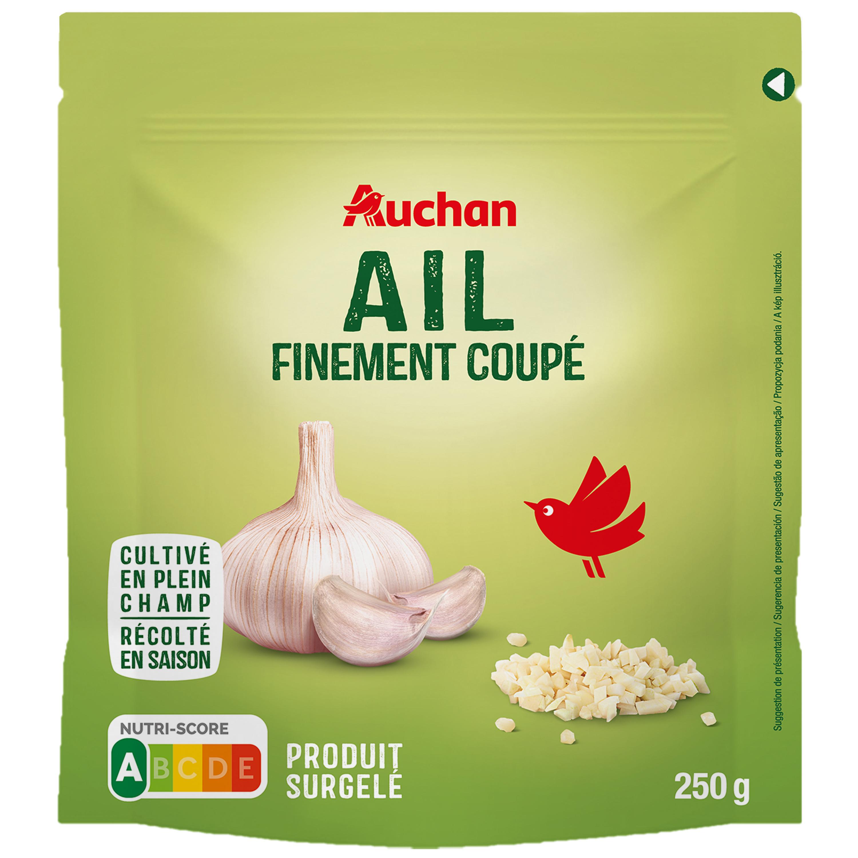Voir la diapositive 4 : AUCHAN Ail coupé 250g
