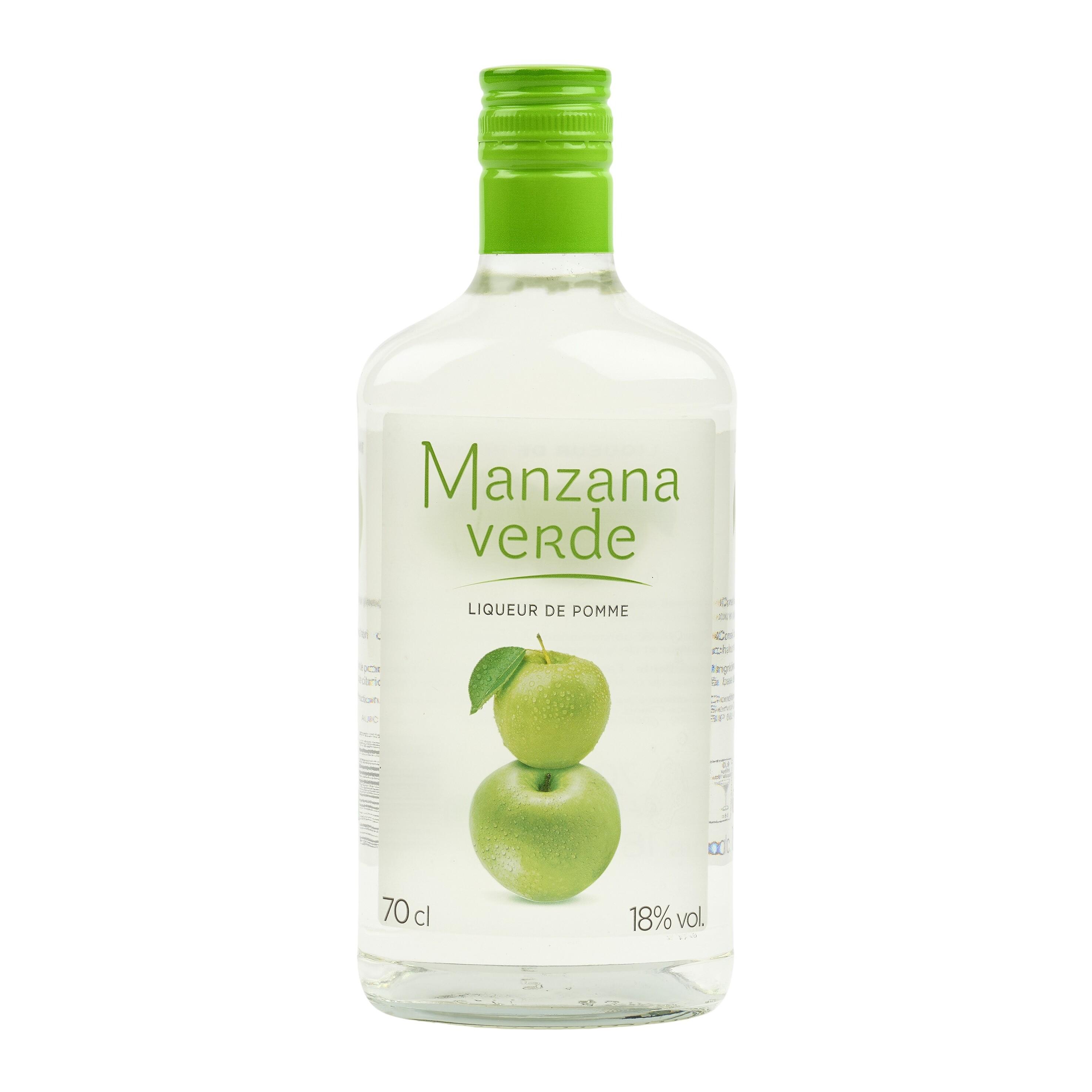Voir la diapositive 2 : Manzana verde liqueur de pomme 18% 70cl