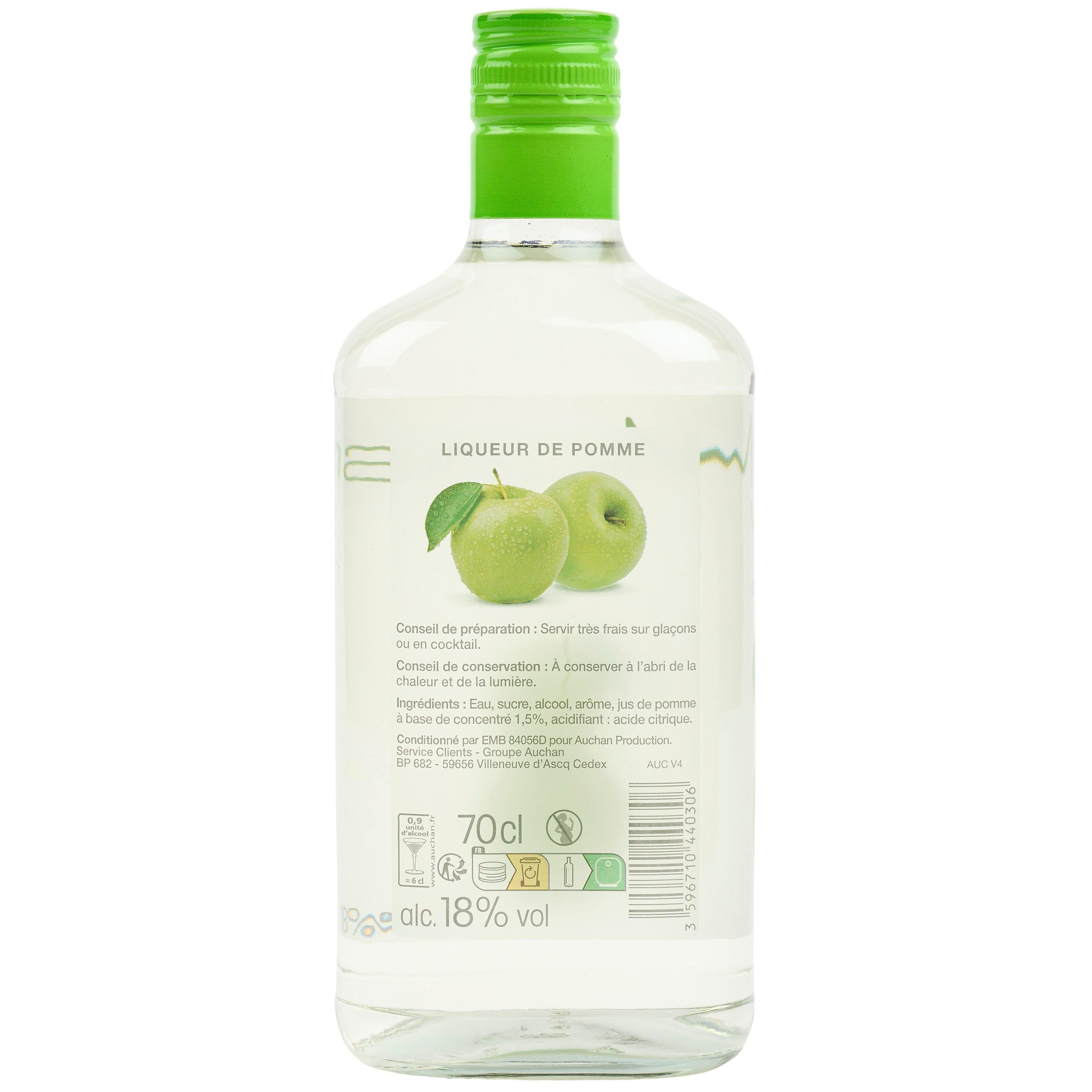 Voir la diapositive 3 : Manzana verde liqueur de pomme 18% 70cl