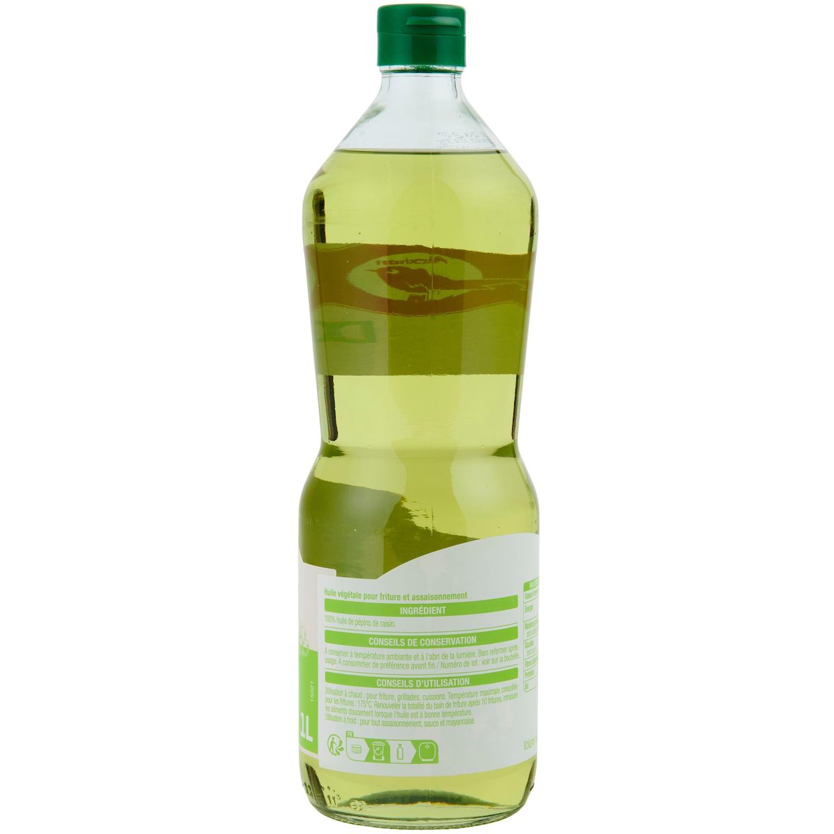 AUCHAN Huile de pépins de raisin 1l