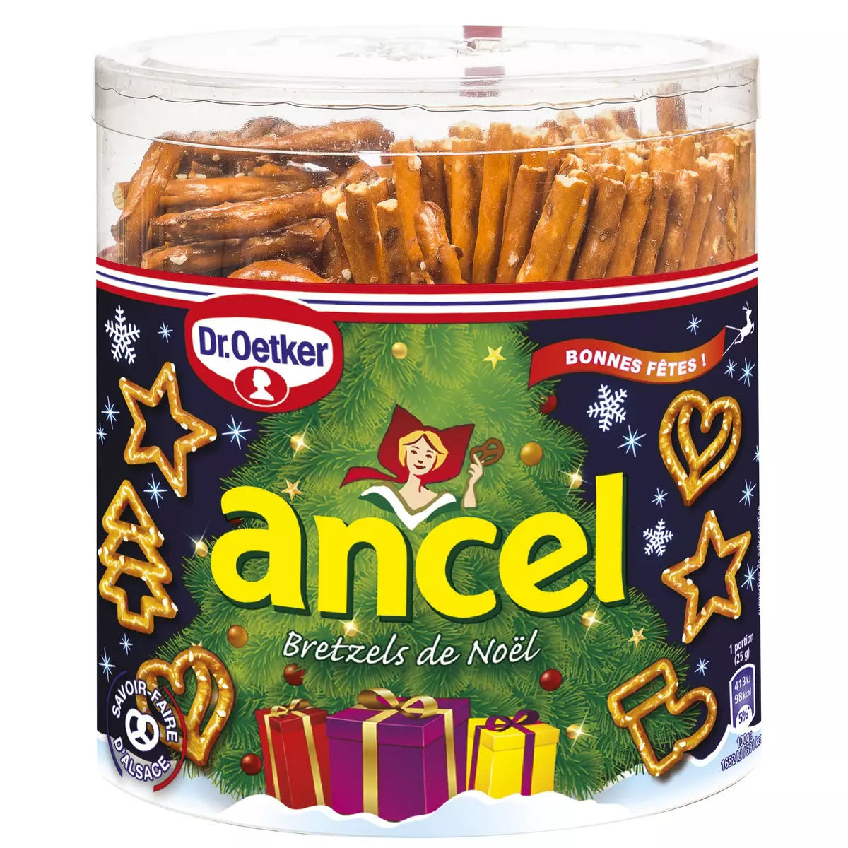 ANCEL Sticks bretzels de Noël 300g