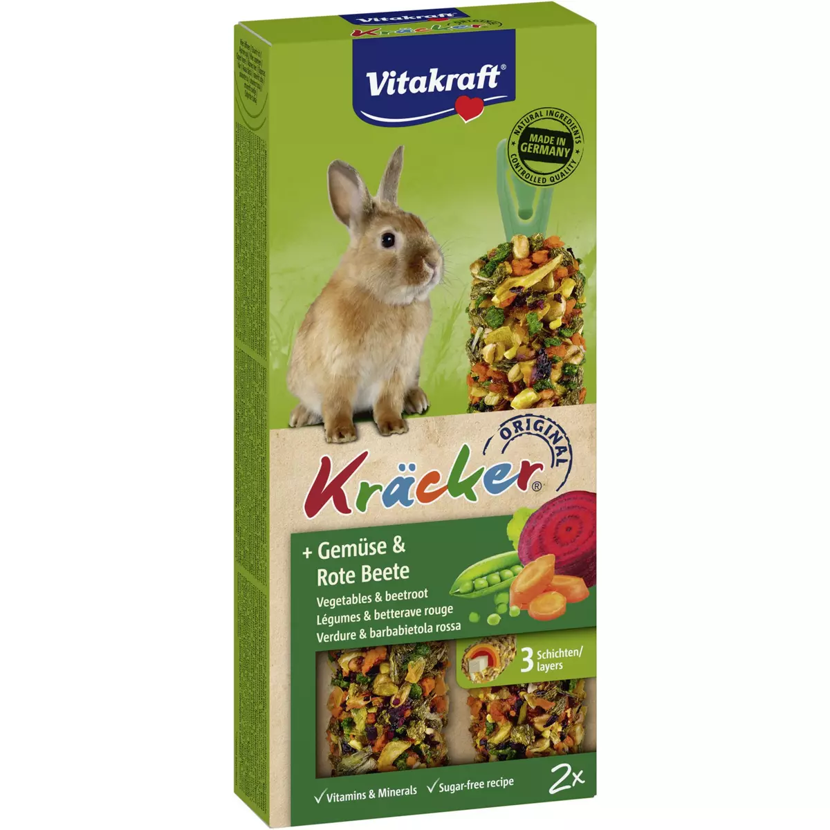 VITAKRAFT Kracker légumes et betterave rouge  2x110g