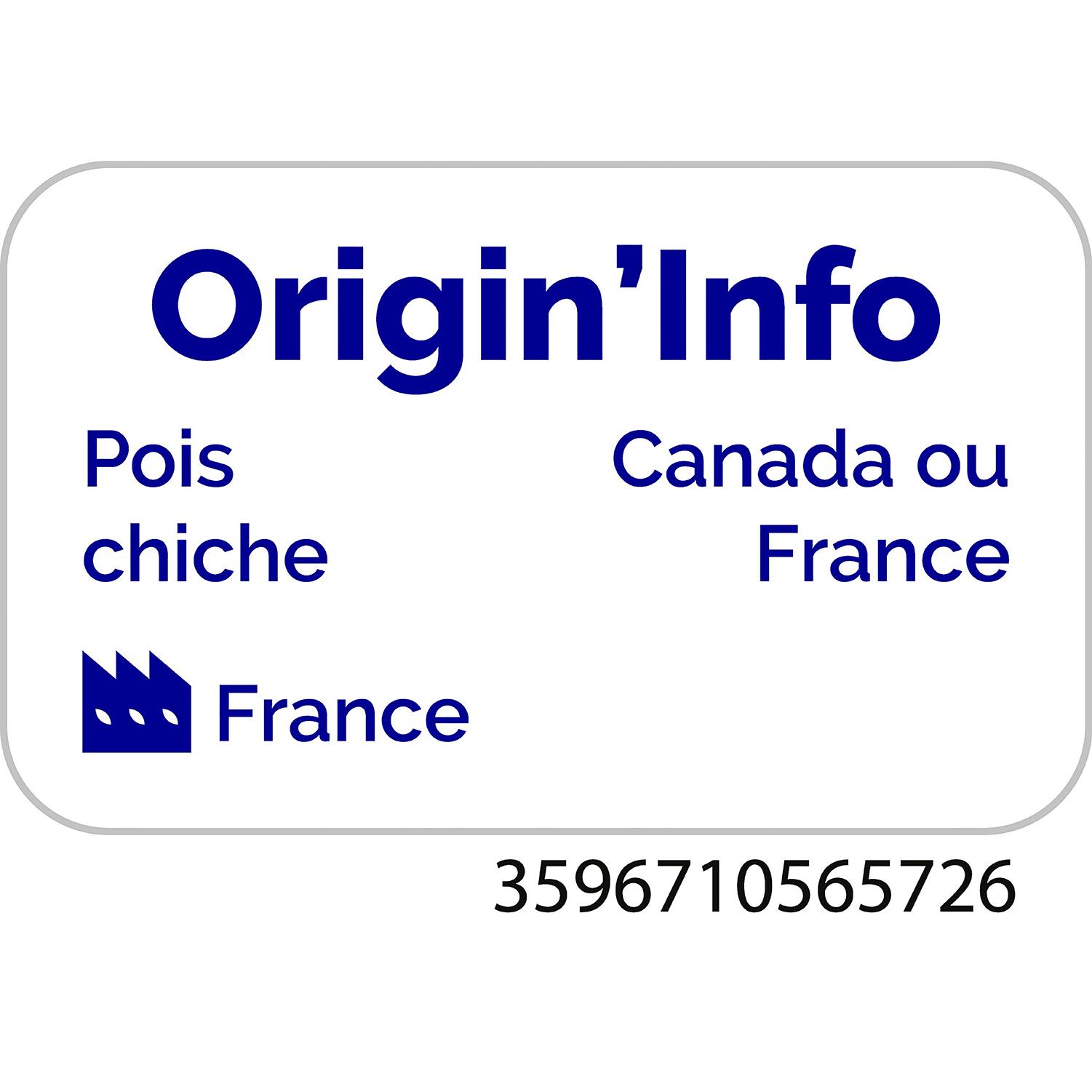 Voir la diapositive 5 : AUCHAN Pois chiches 3x125g