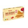 Voir la diapositive 2 : AUCHAN Assortiment de biscuits glacier 2 variétés 16 biscuits 100g