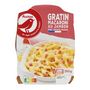 Voir la diapositive 2 : AUCHAN Gratin de macaroni au jambon 1 part 350g