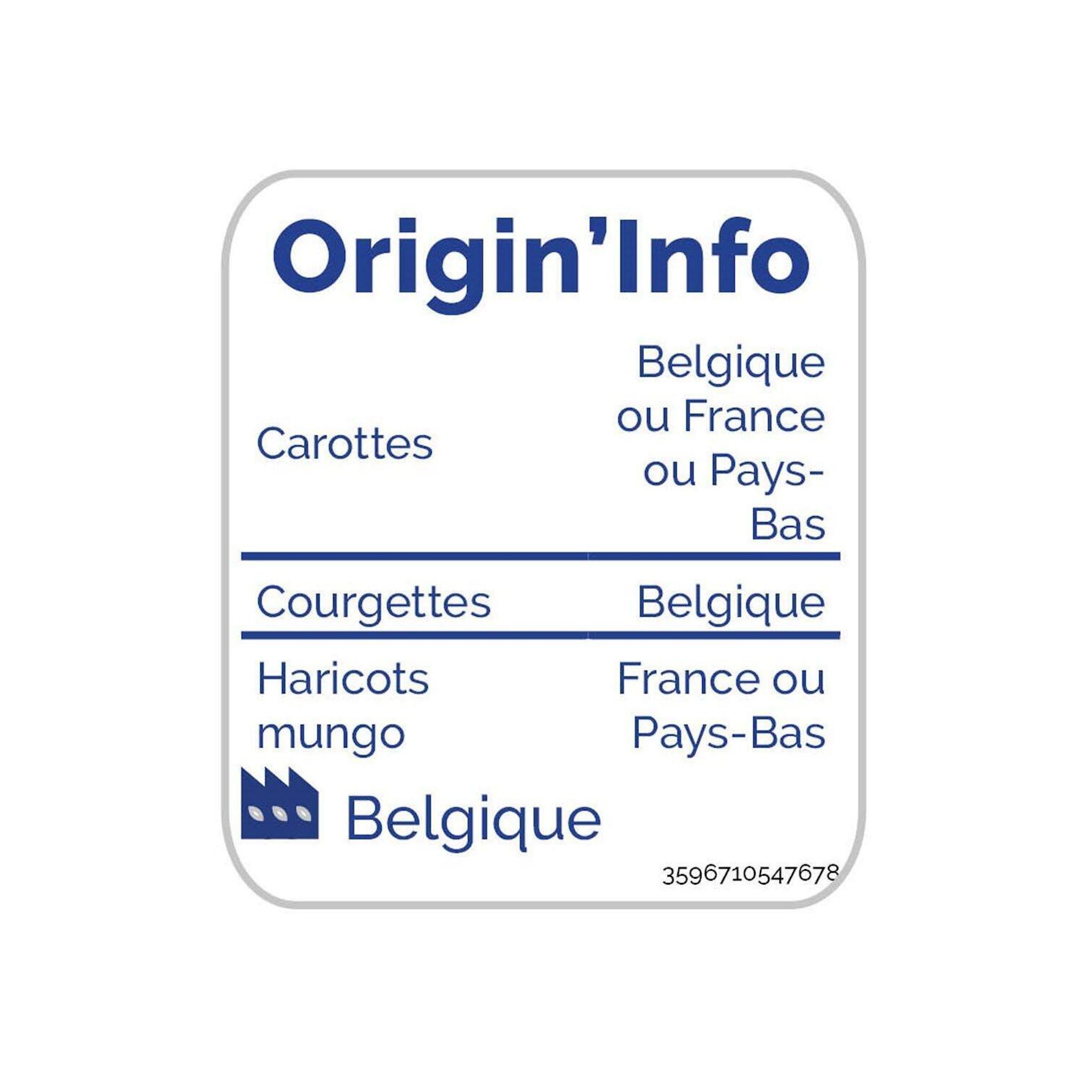 Voir la diapositive 2 : AUCHAN Légumes pour wok 5 portions 750g