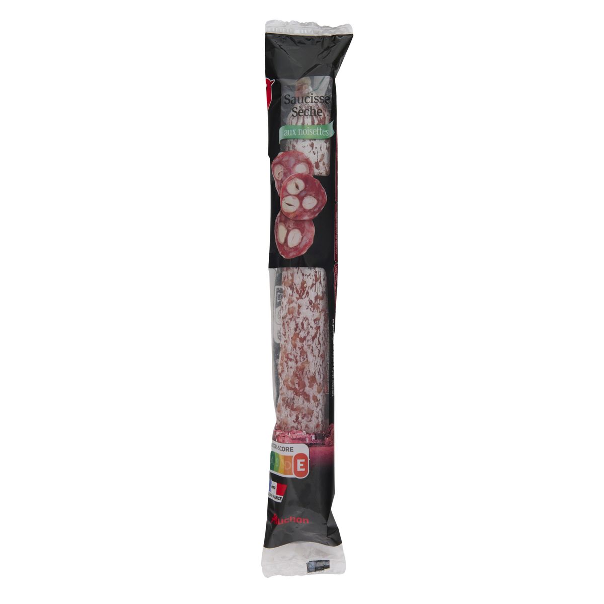 AUCHAN Saucisse droite noisette 250g