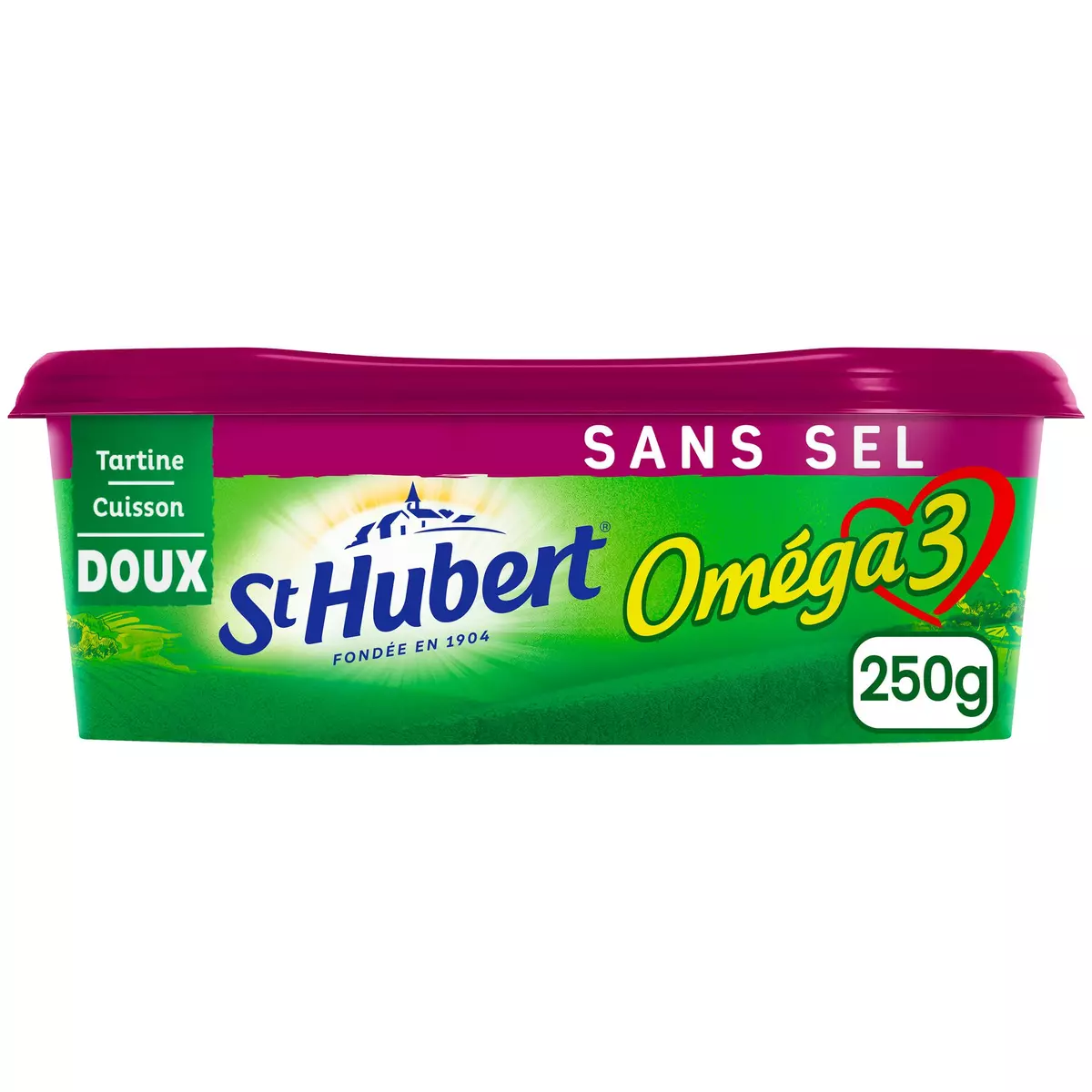 ST HUBERT Margarine oméga 3 sans sel à tartiner 250g