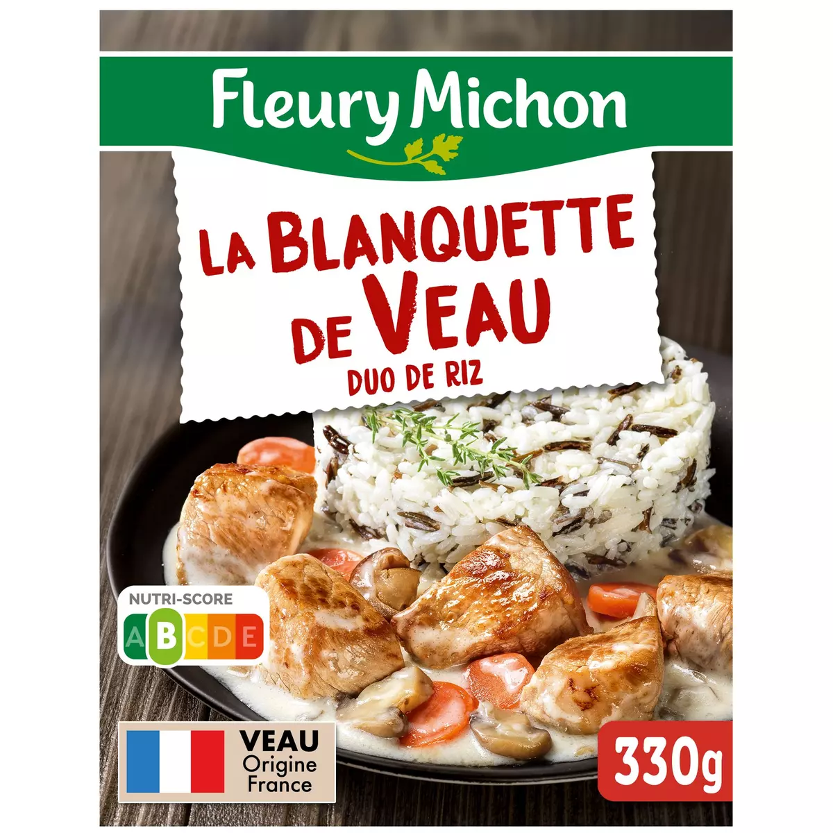 FLEURY MICHON Blanquette de veau et duo de riz 1 portion 330g