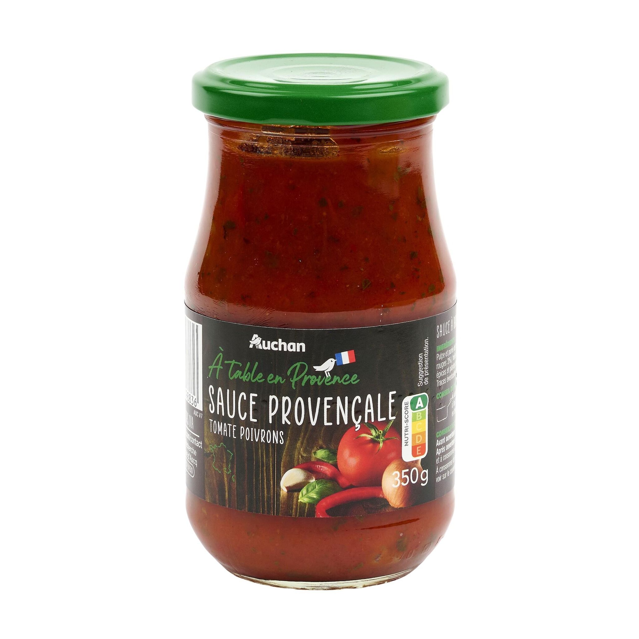 Voir la diapositive 3 : AUCHAN TERROIR Sauce provençale 350g