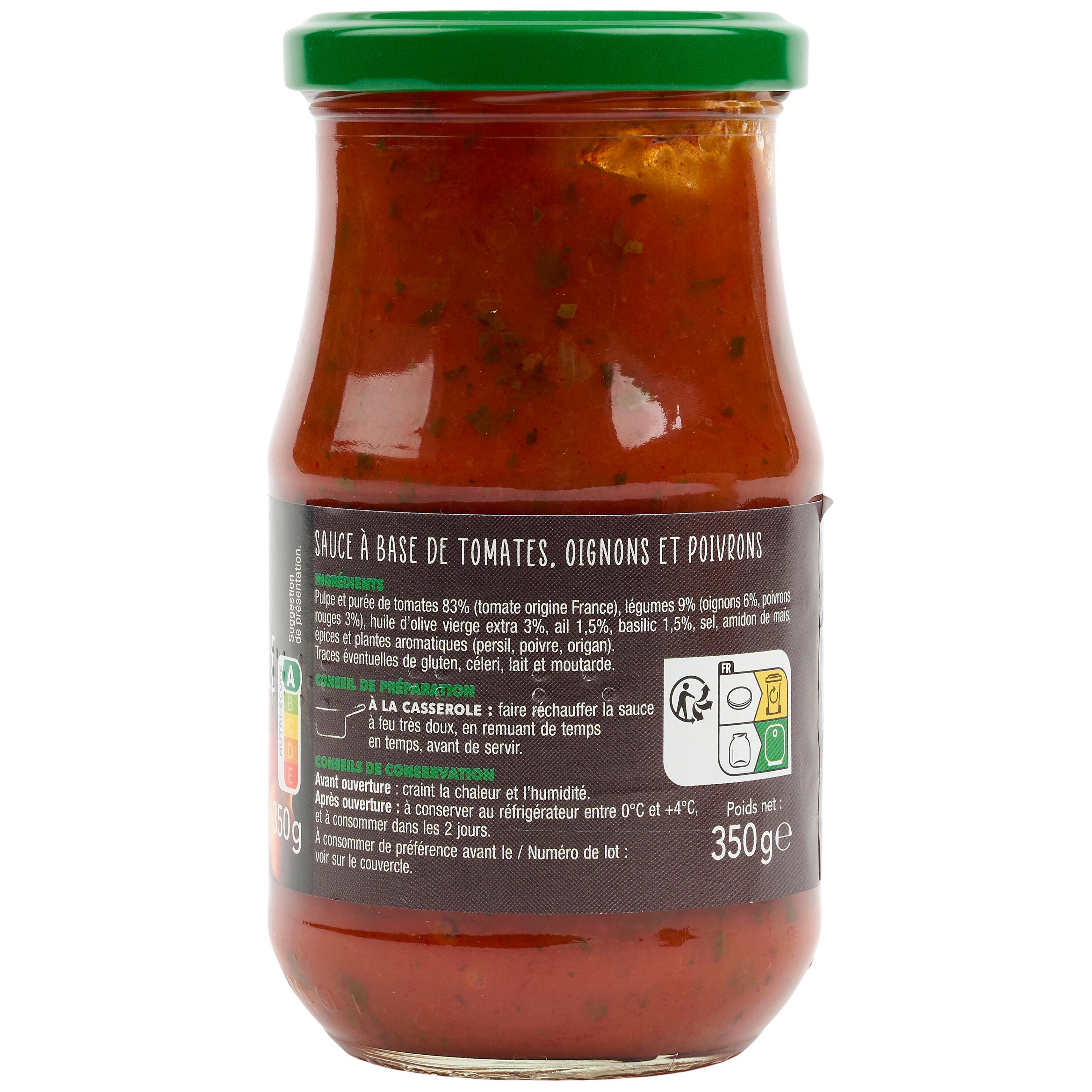 Voir la diapositive 4 : AUCHAN TERROIR Sauce provençale 350g